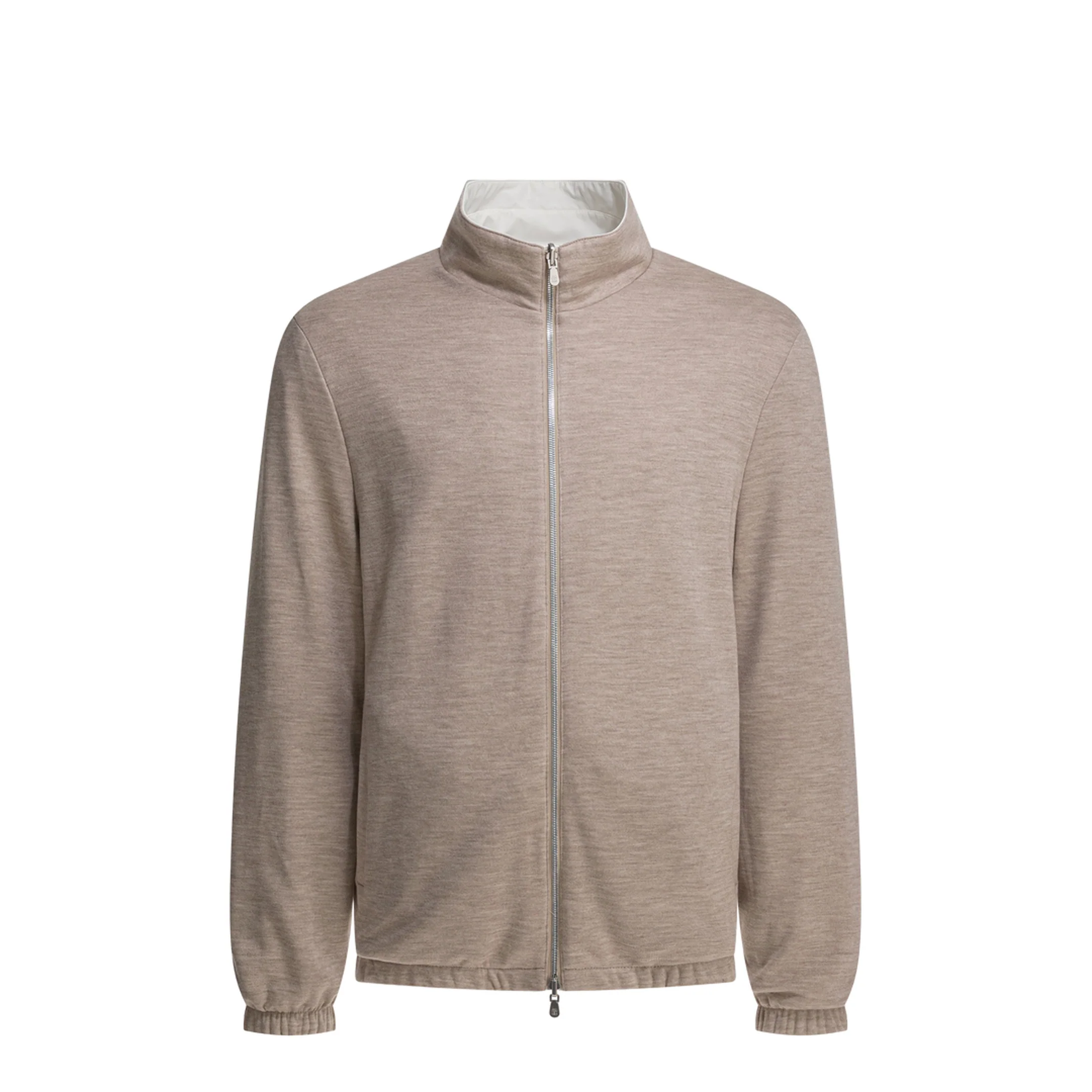 White Polyamide Full-Length Jacket - Image 2