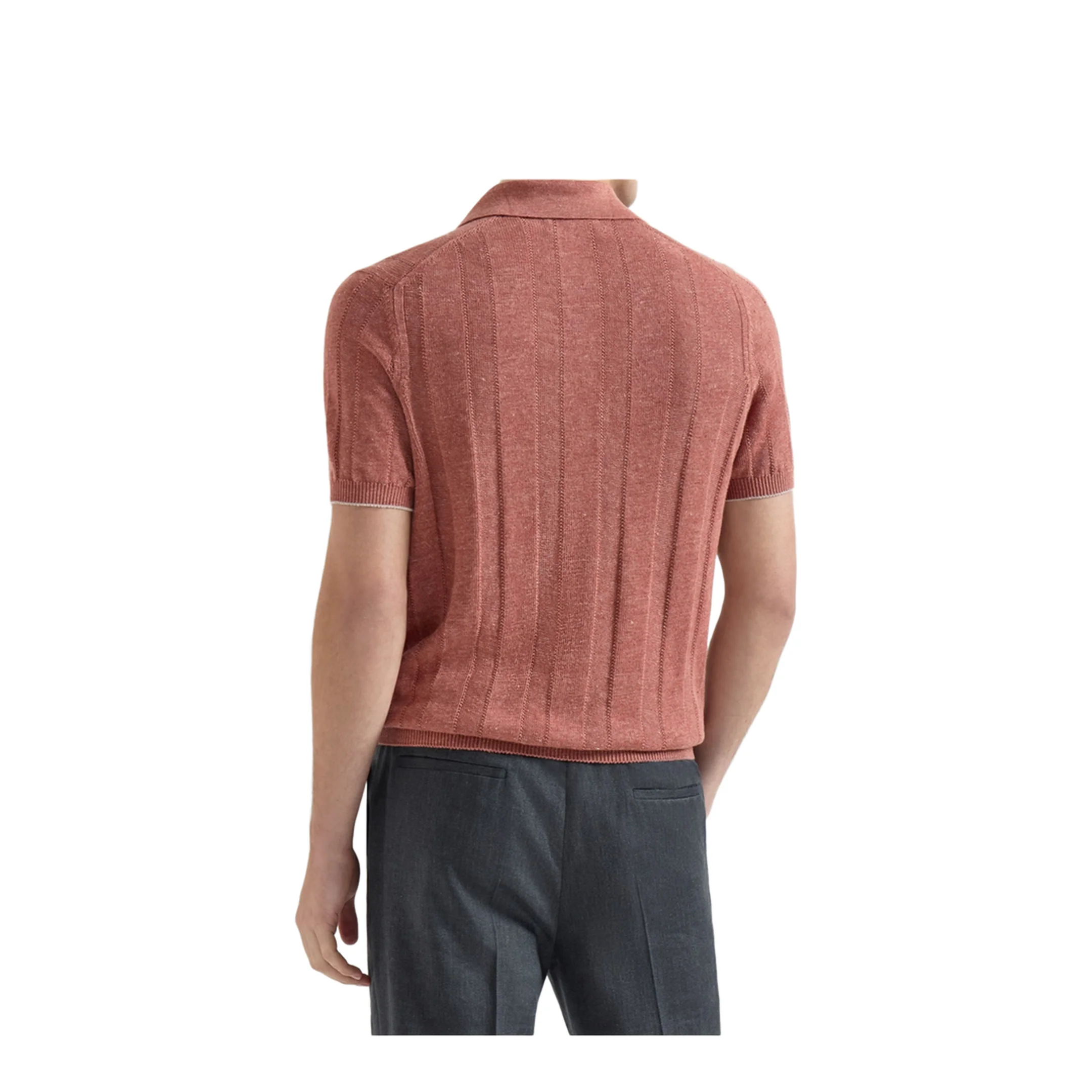 Wide Rib Knit Polo - Image 3