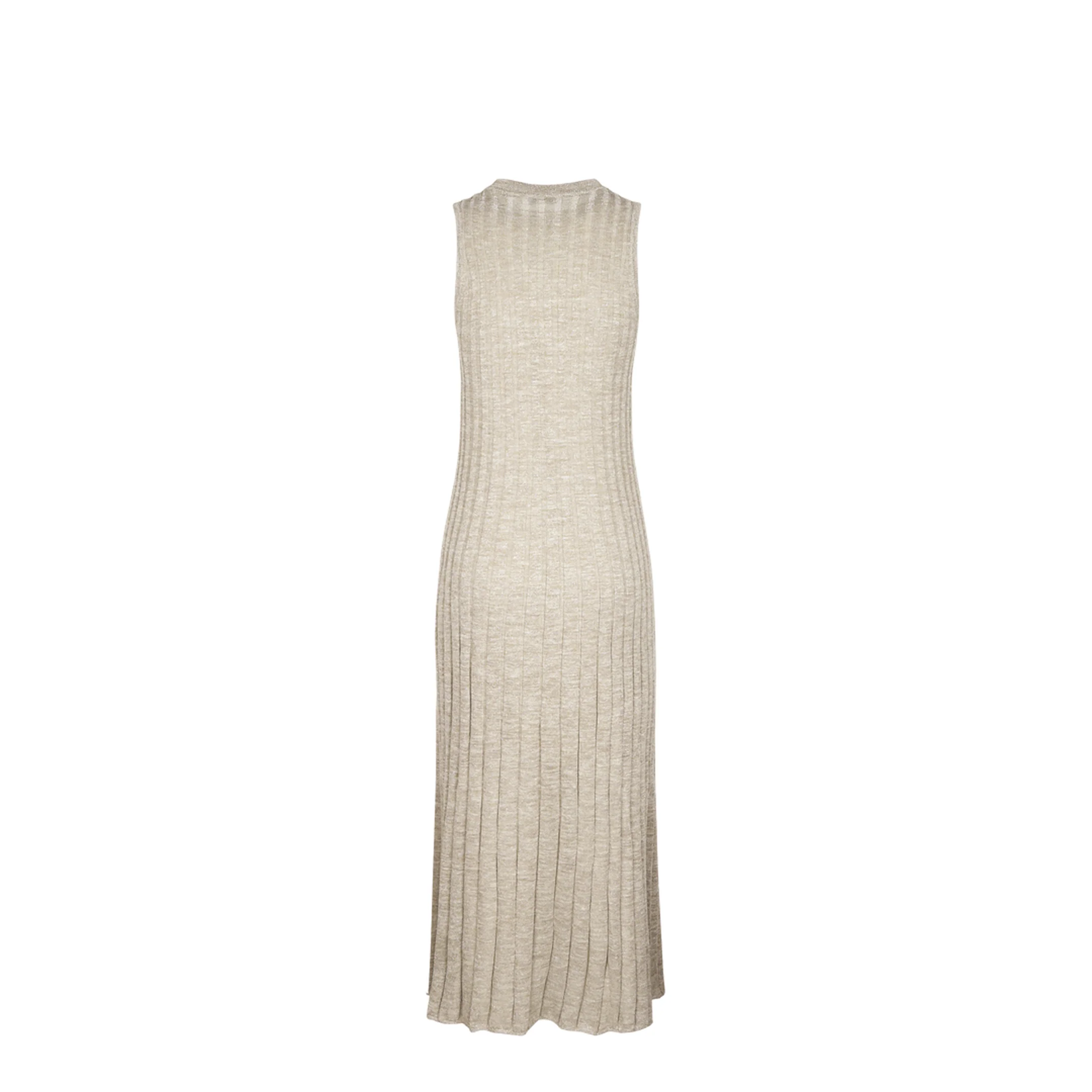 Ribbed-Knit Maxi Dress - Ivory - Image 2