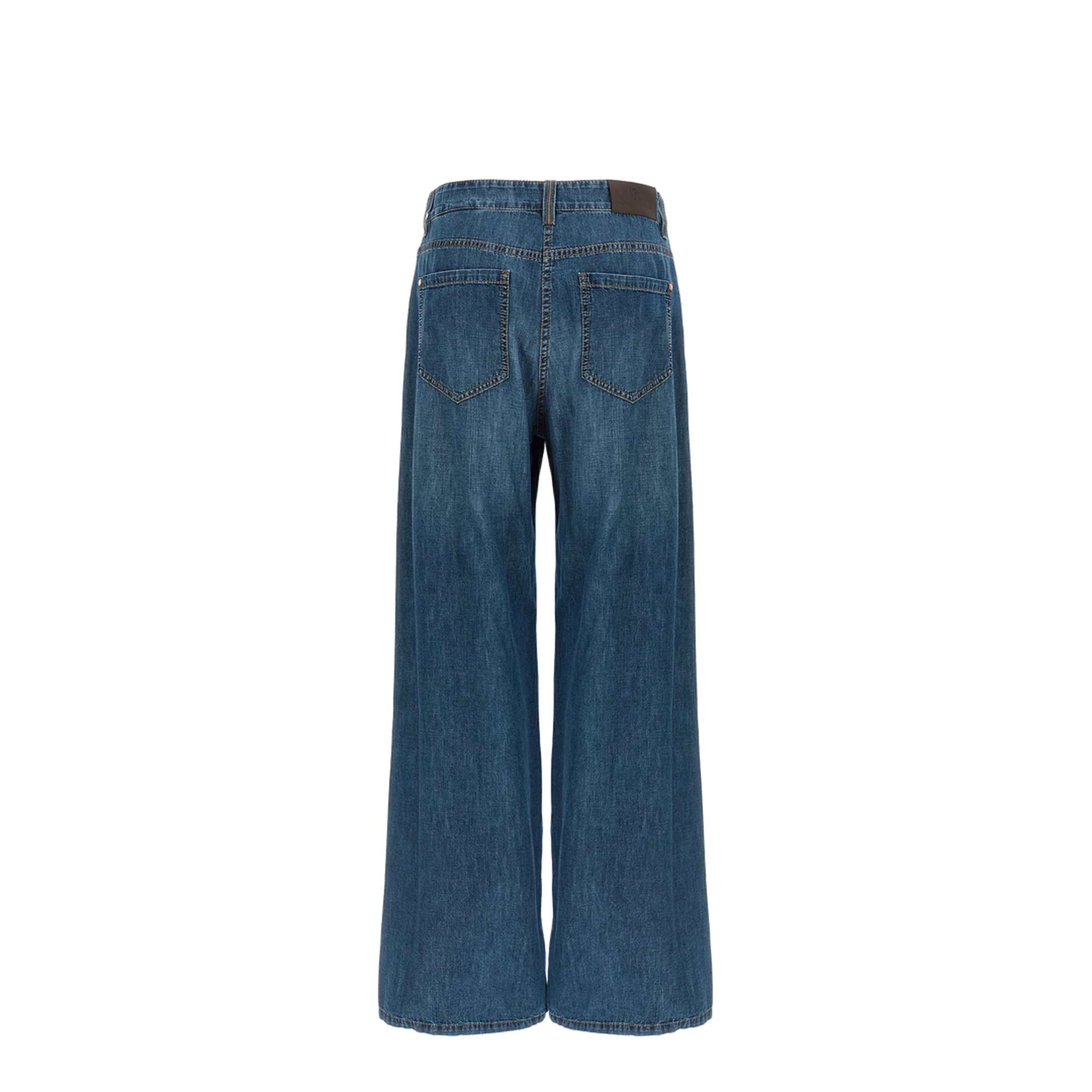 Women's Wide Leg Denim Jeans Blue - Image 2