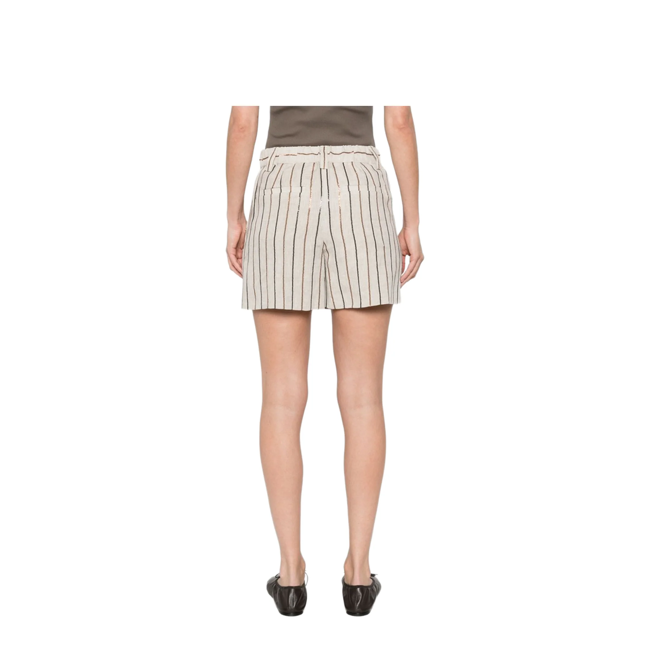 Women's Striped Shorts - Image 2