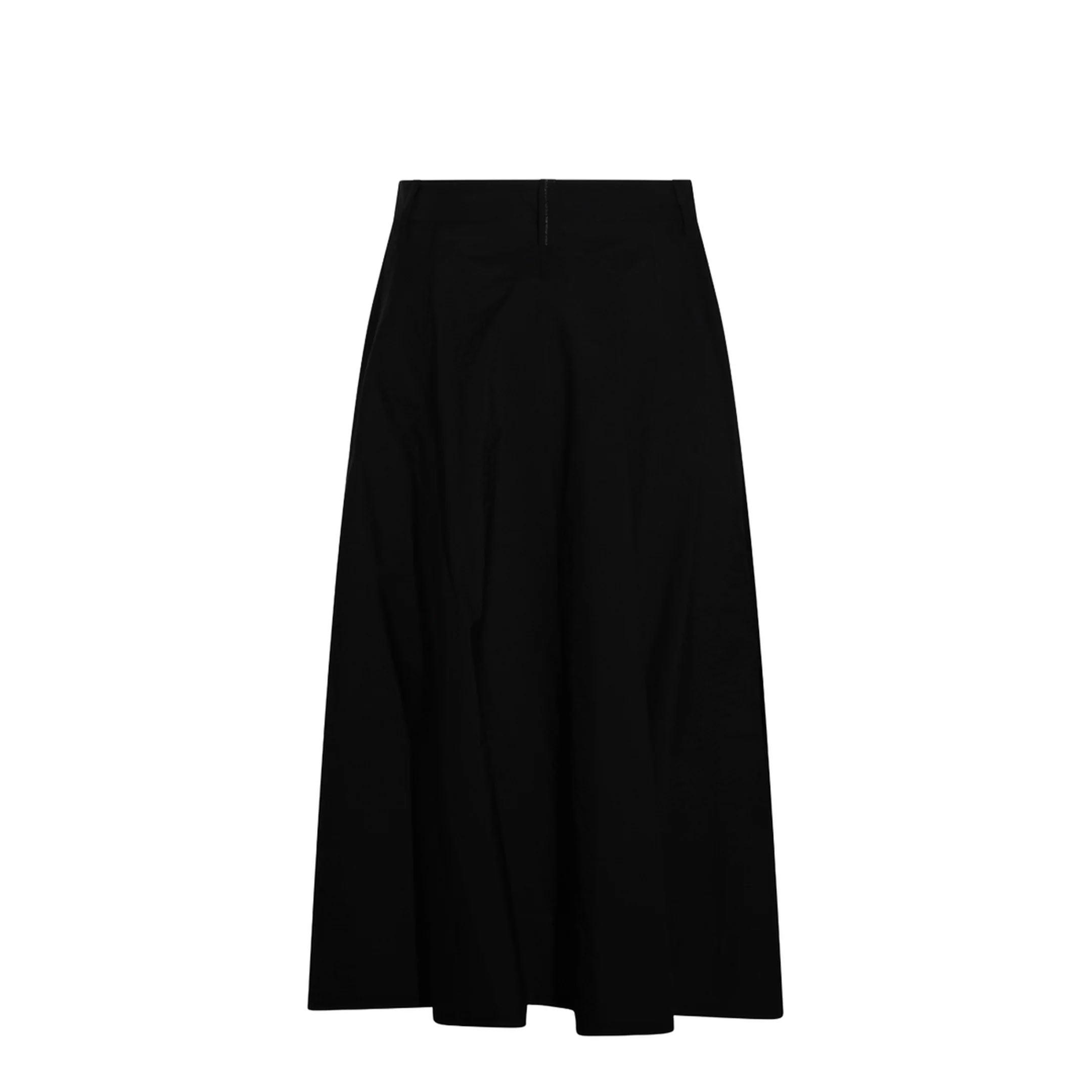 Women's Button Flared Skirt Black - Image 2