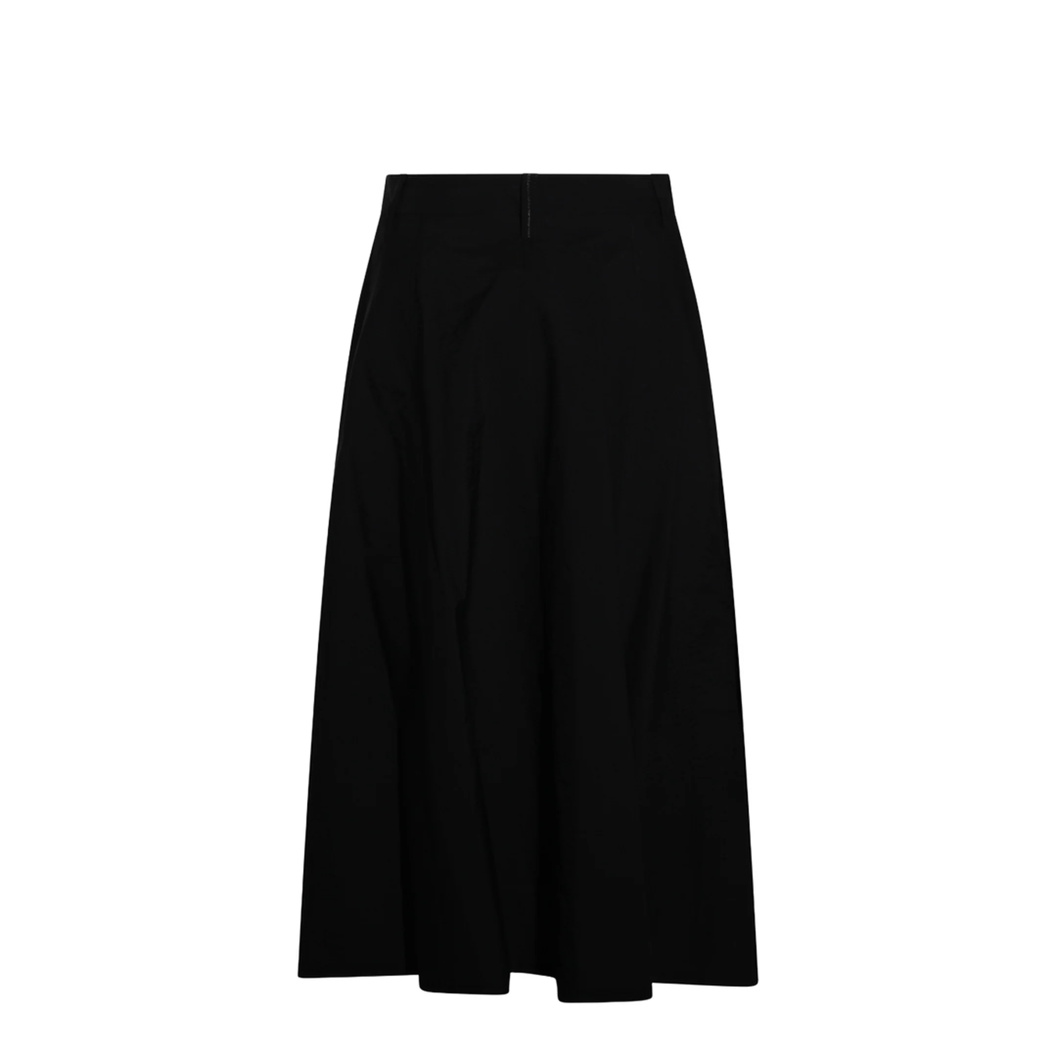 Women's Button Flared Skirt Black - Image 3