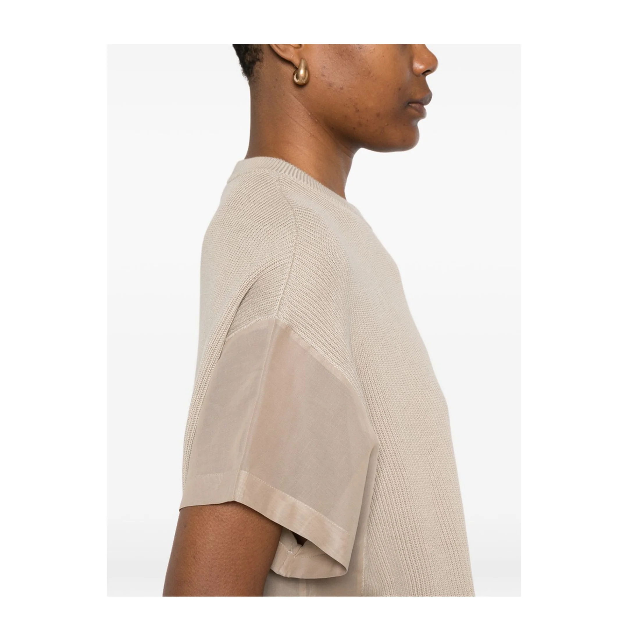 Cotton T-Shirt - Natural - Image 4