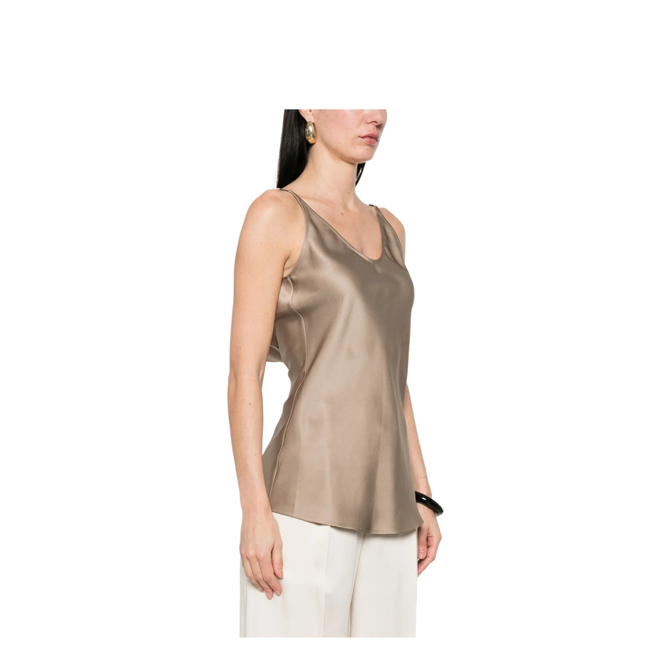 Women's Silk Top Gold - Image 5