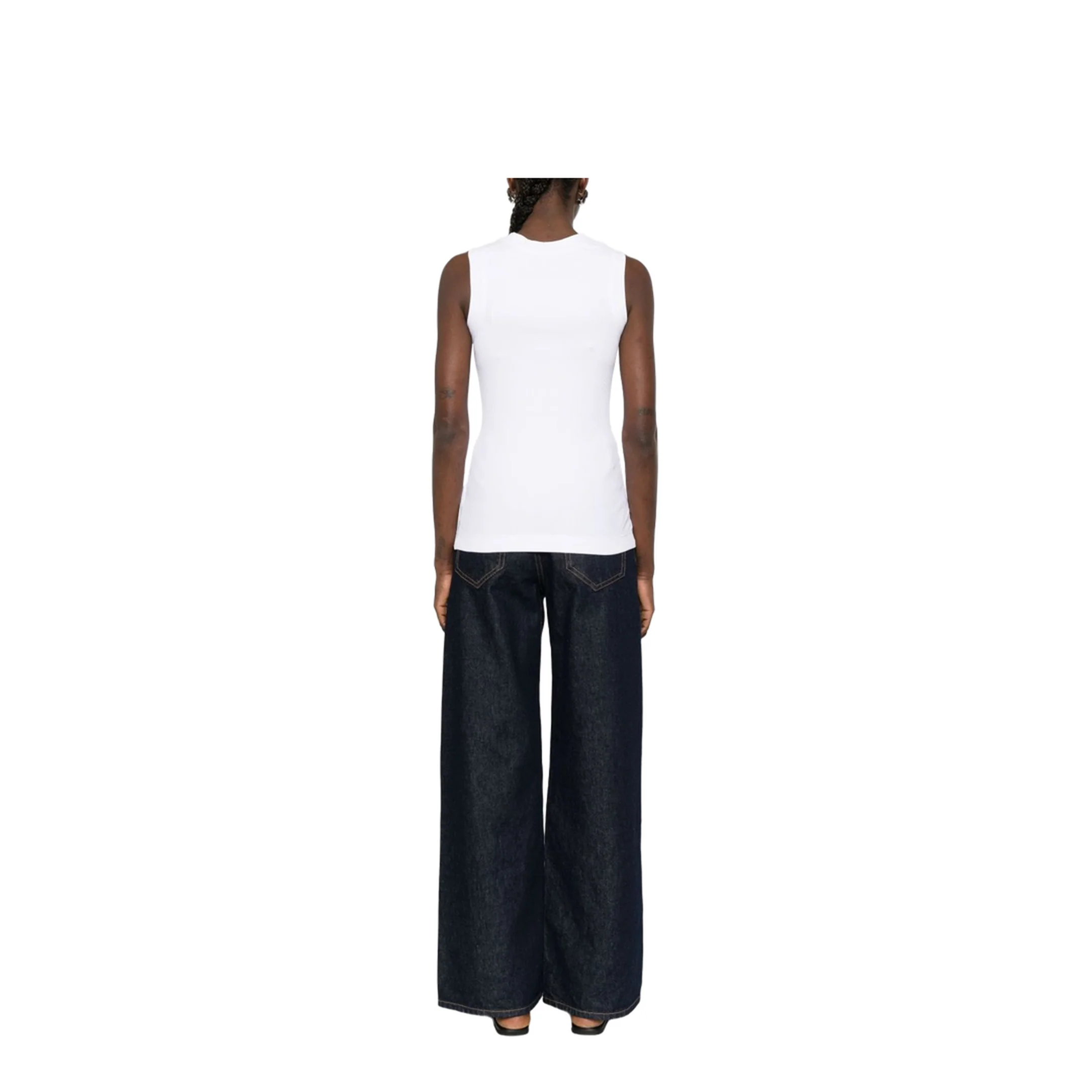 Cotton Tank Top - White - Image 2