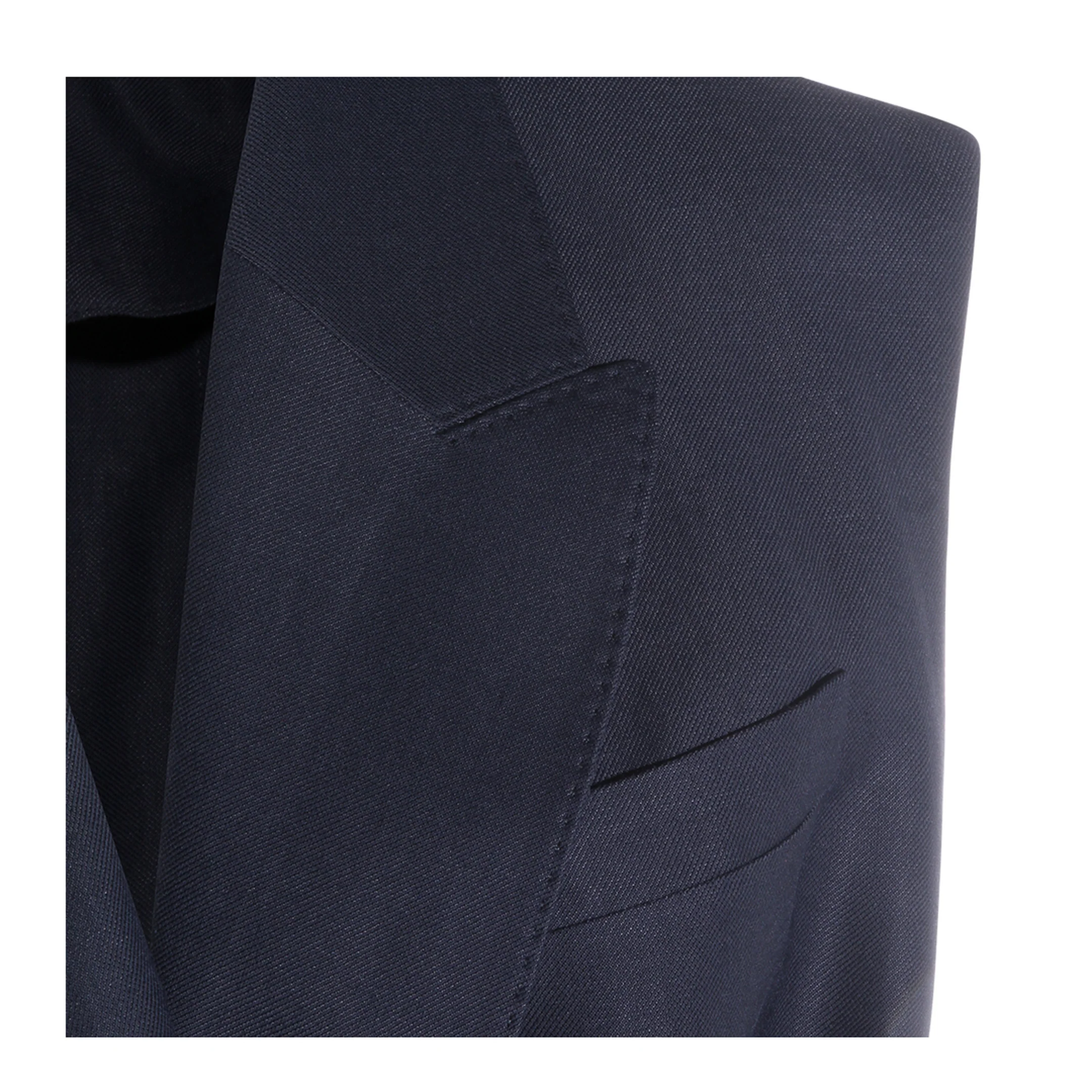 Sleeveless Belted Blazer - Blue - Image 3
