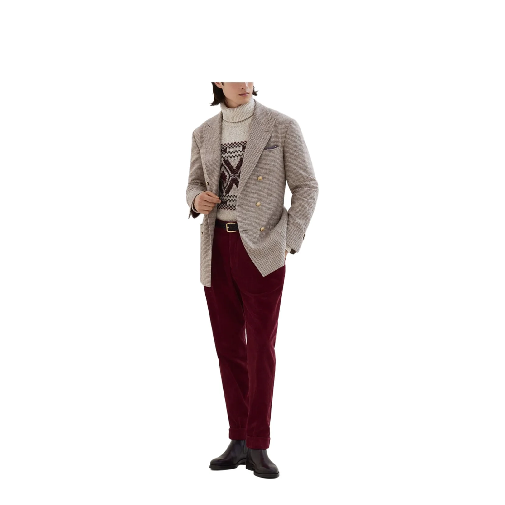 Wool and Silk Double-Breasted Jacket - Image 4