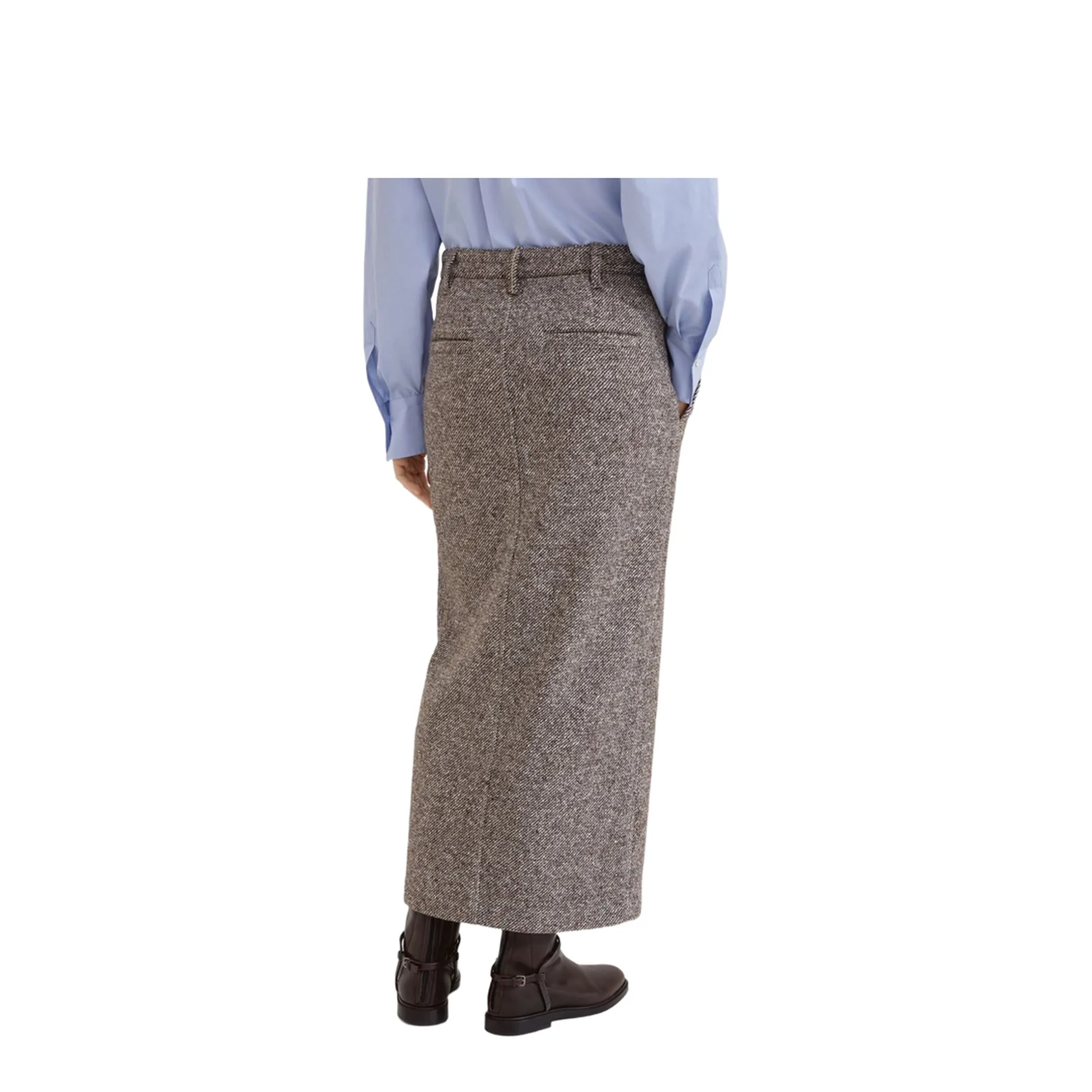Wool Blend Pencil Skirt - Image 2