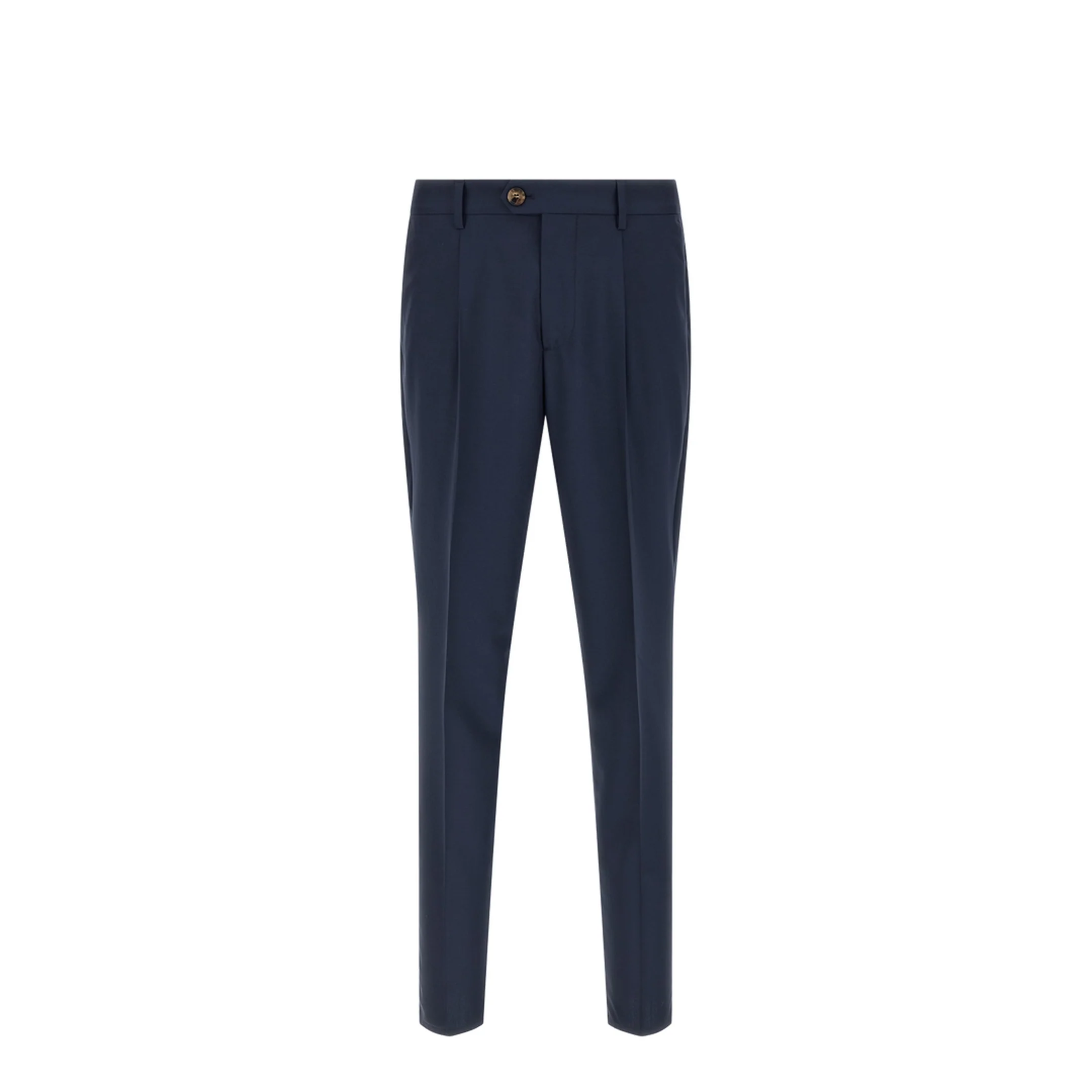 Wool Canvas Pants Blue