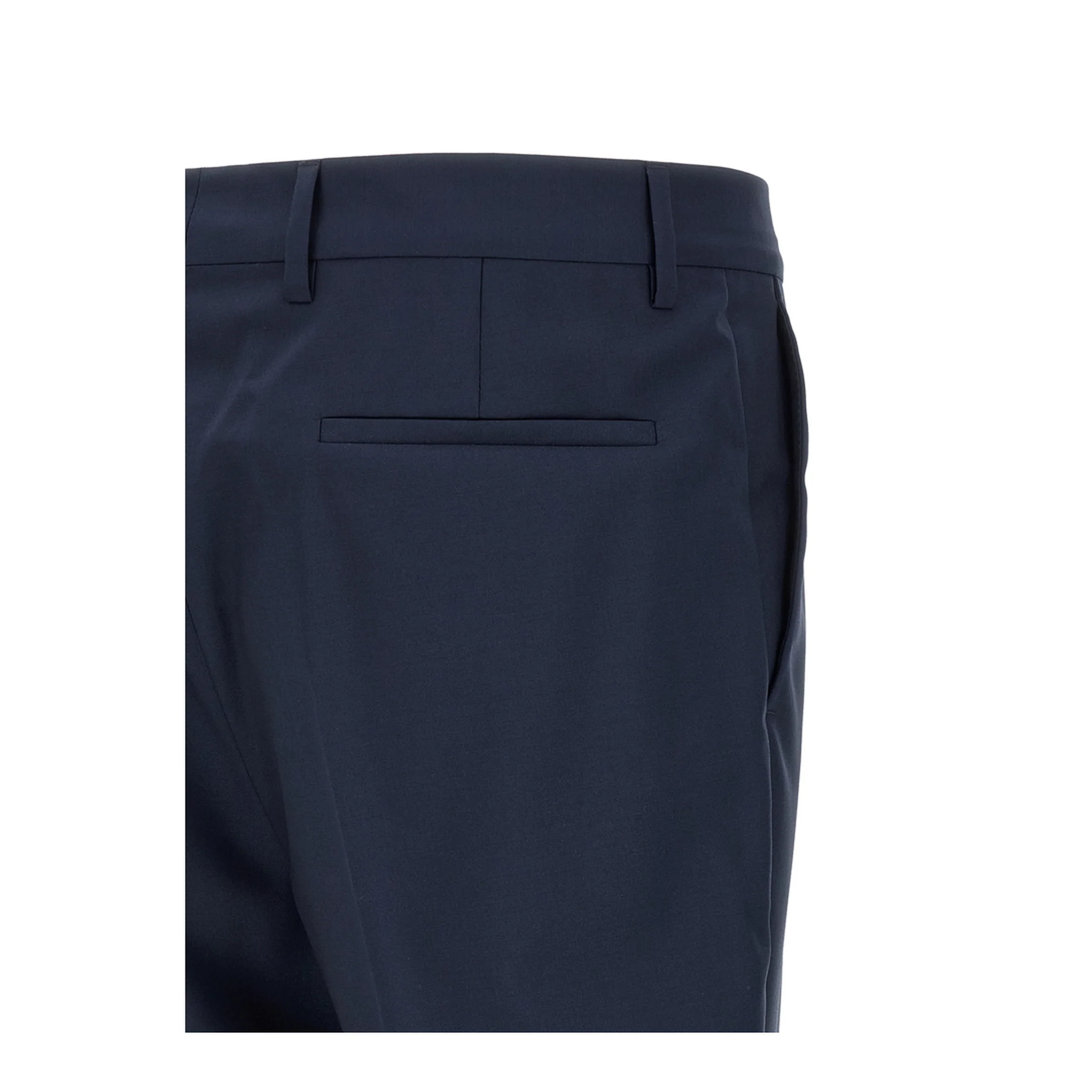 Wool Canvas Pants Blue - Image 3