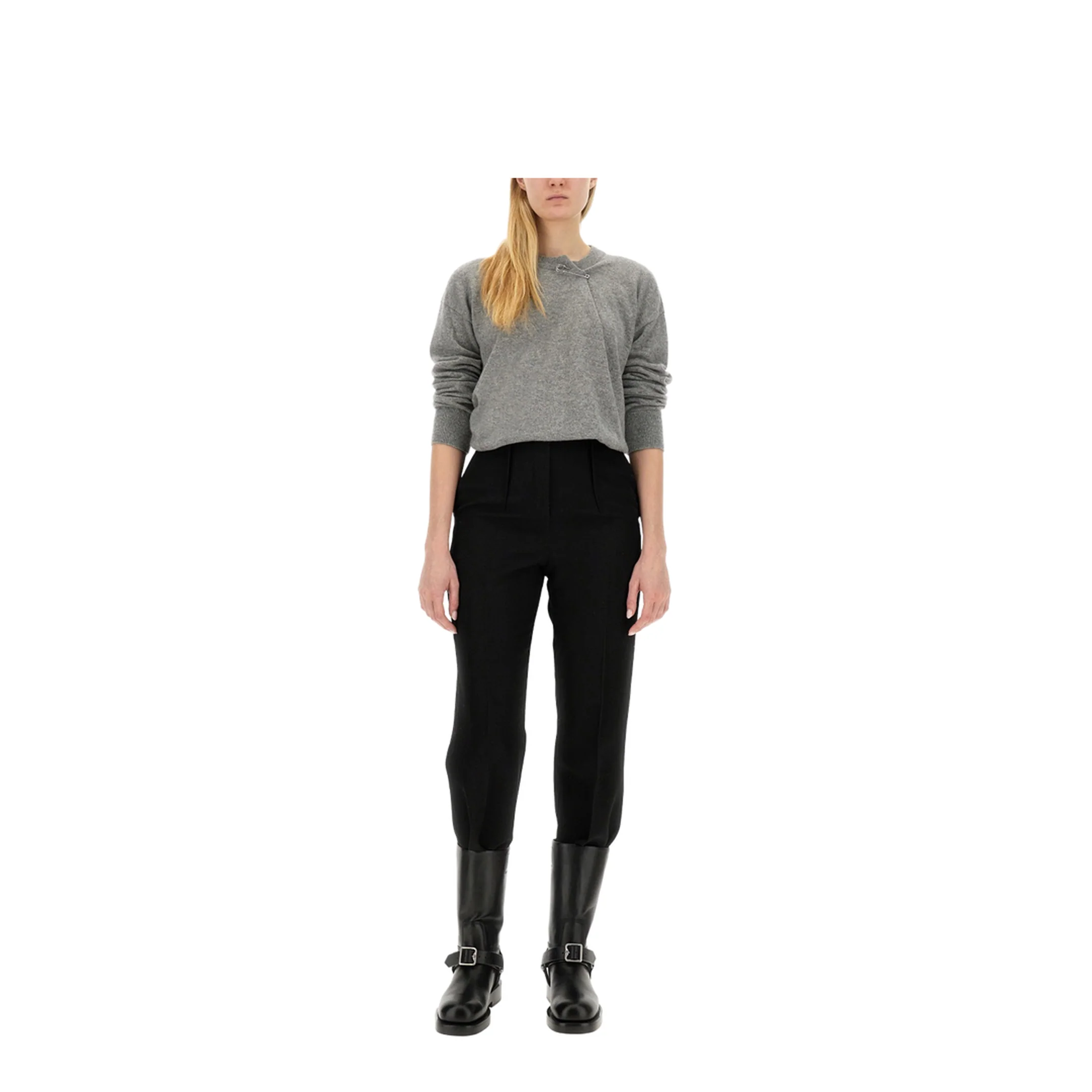Cashmere Sweater with Kilt Pin - Image 2
