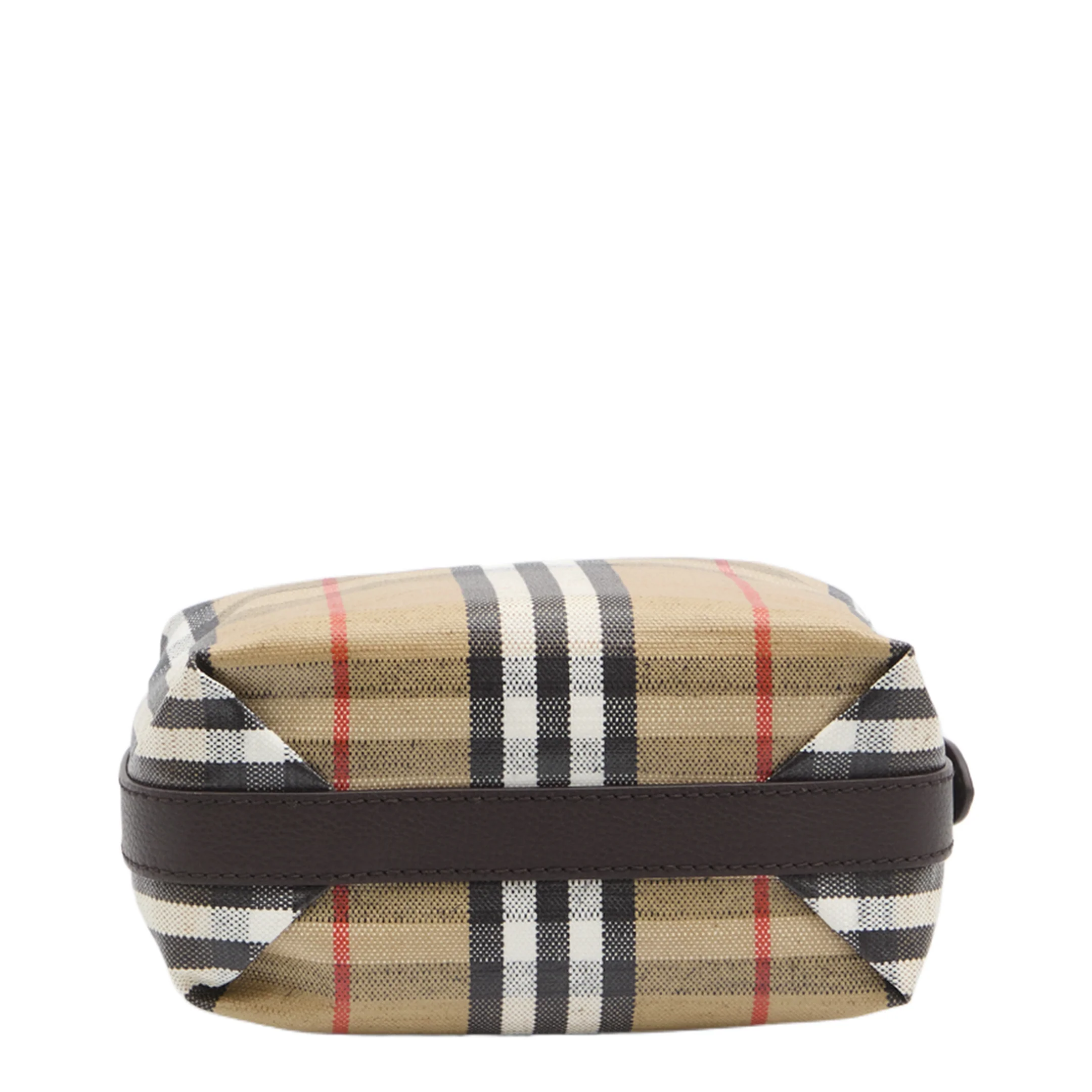 Coated Canvas Handbag With Check Pattern - Image 3