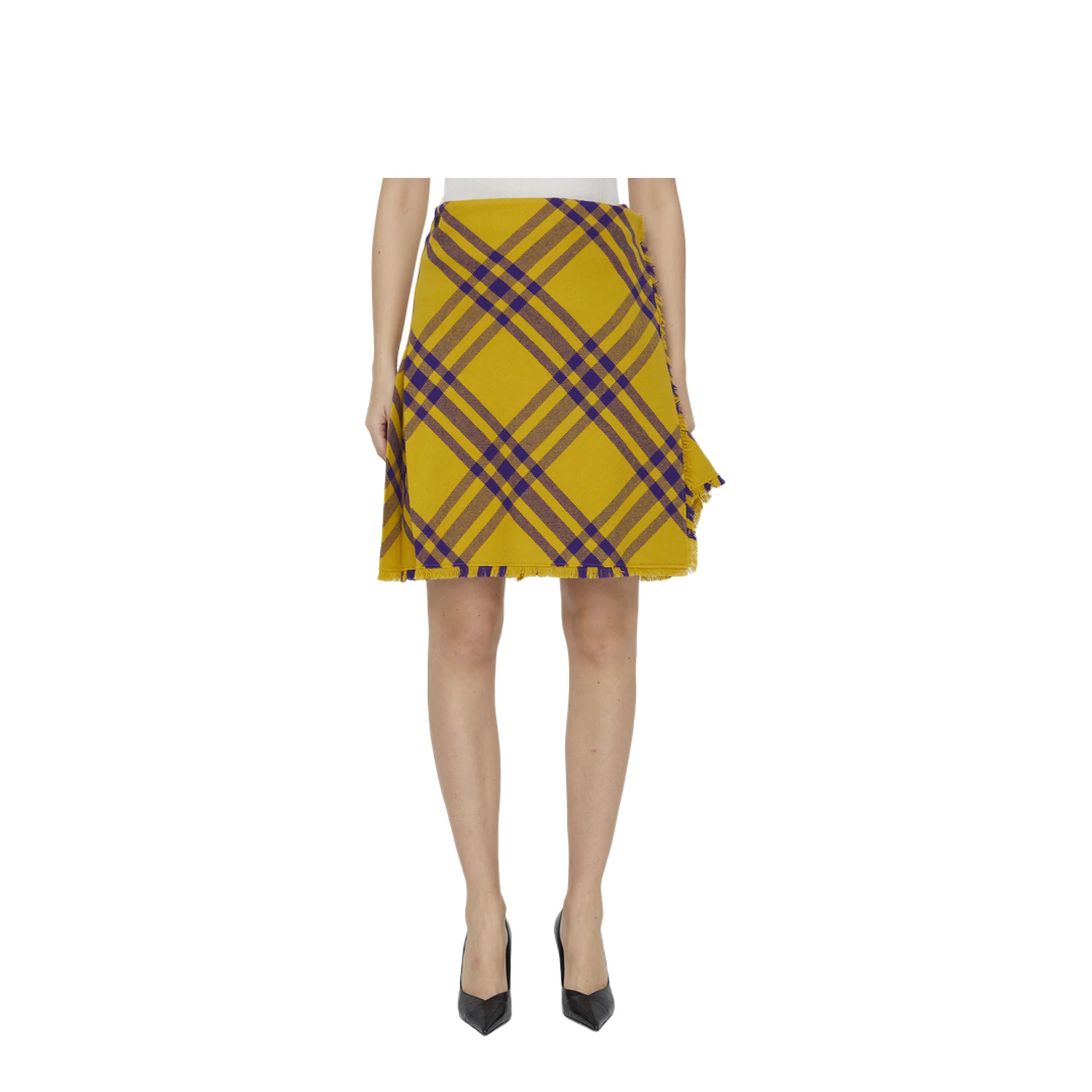 Embroidered Wool Skirt