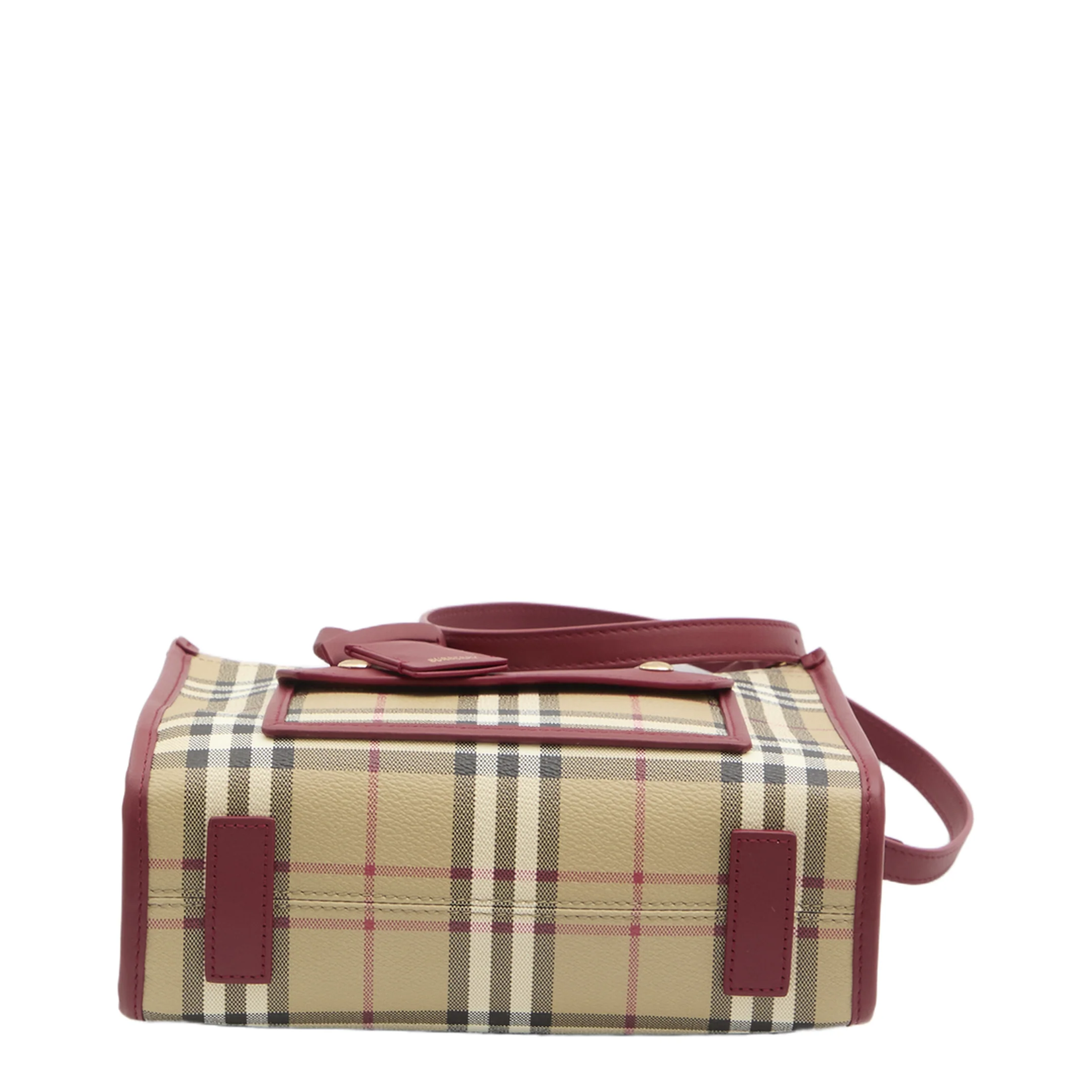 Freya Mini Canvas Tote Bag - Ruby Red - Image 3