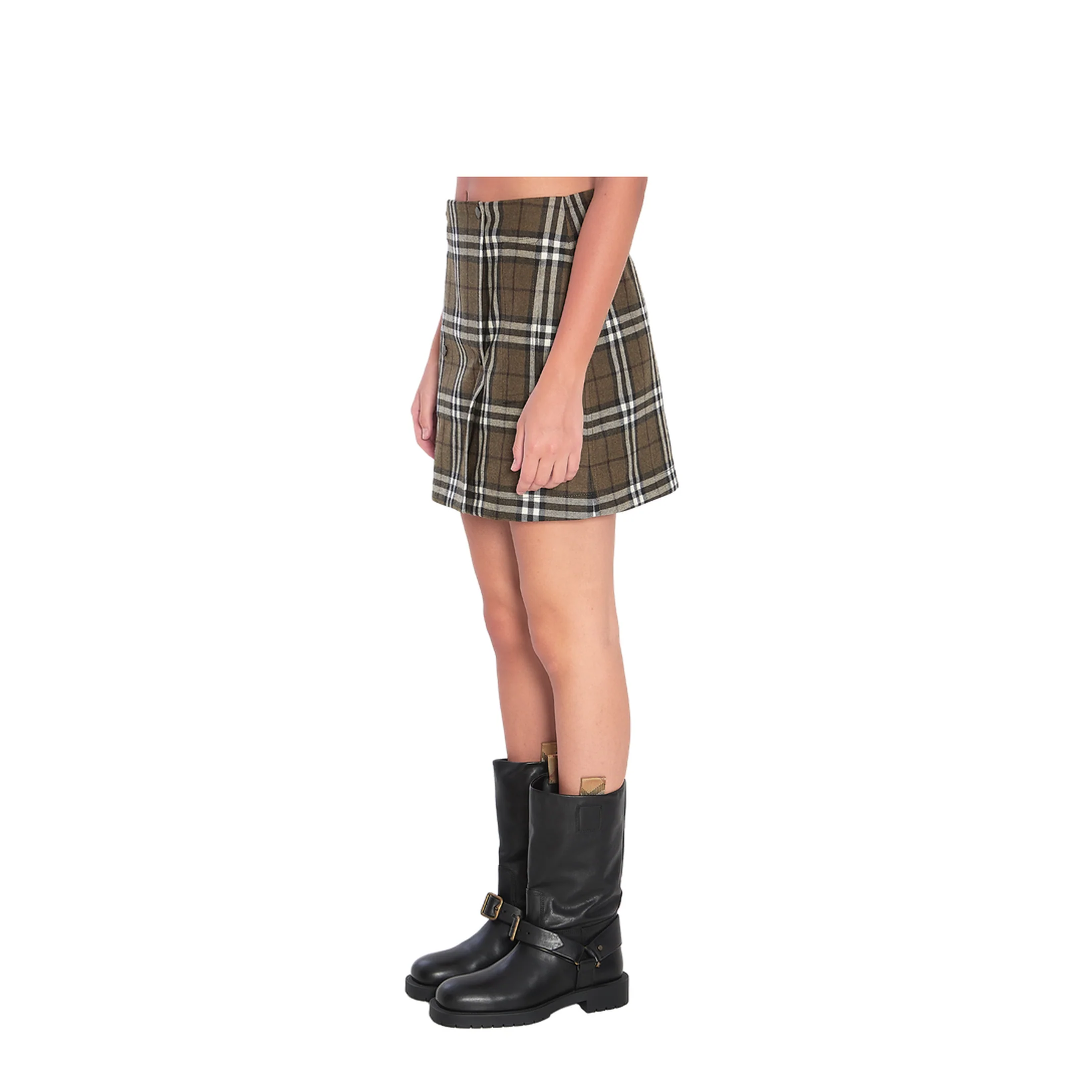Green Check Miniskirt - Image 2
