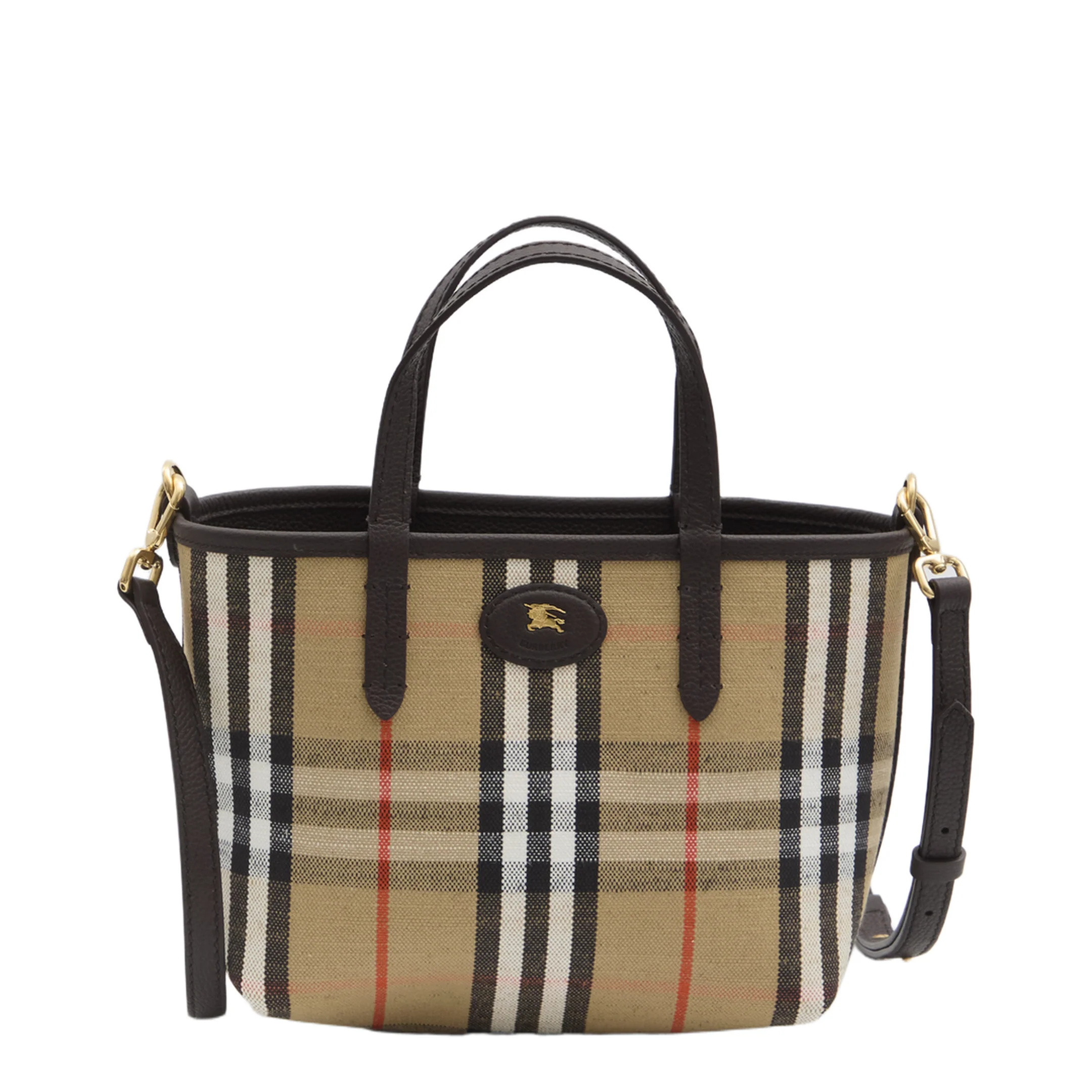 Mini Reversible Brown Leather Bag - Image 4