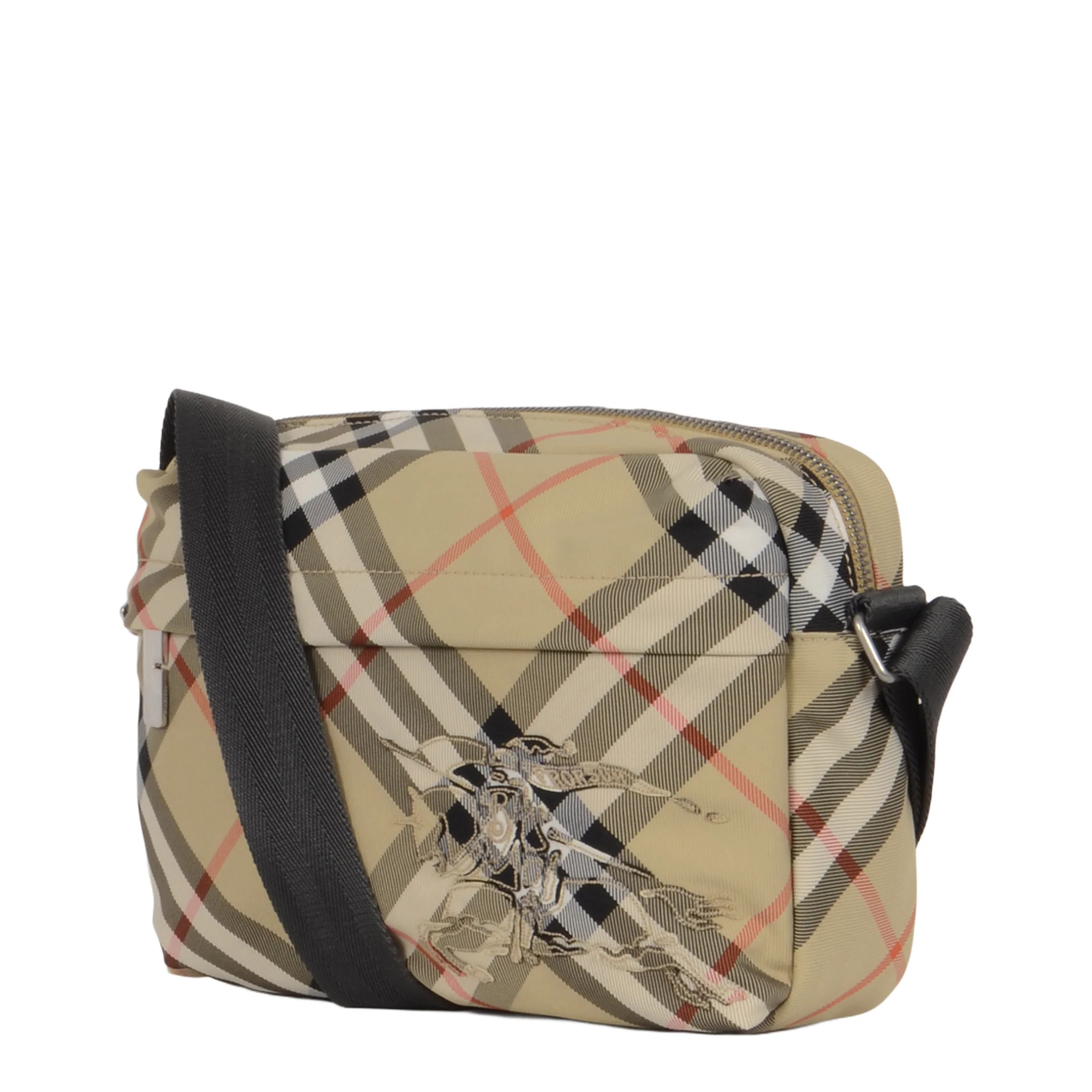 Small Check Shoulder Bag - Beige - Image 4