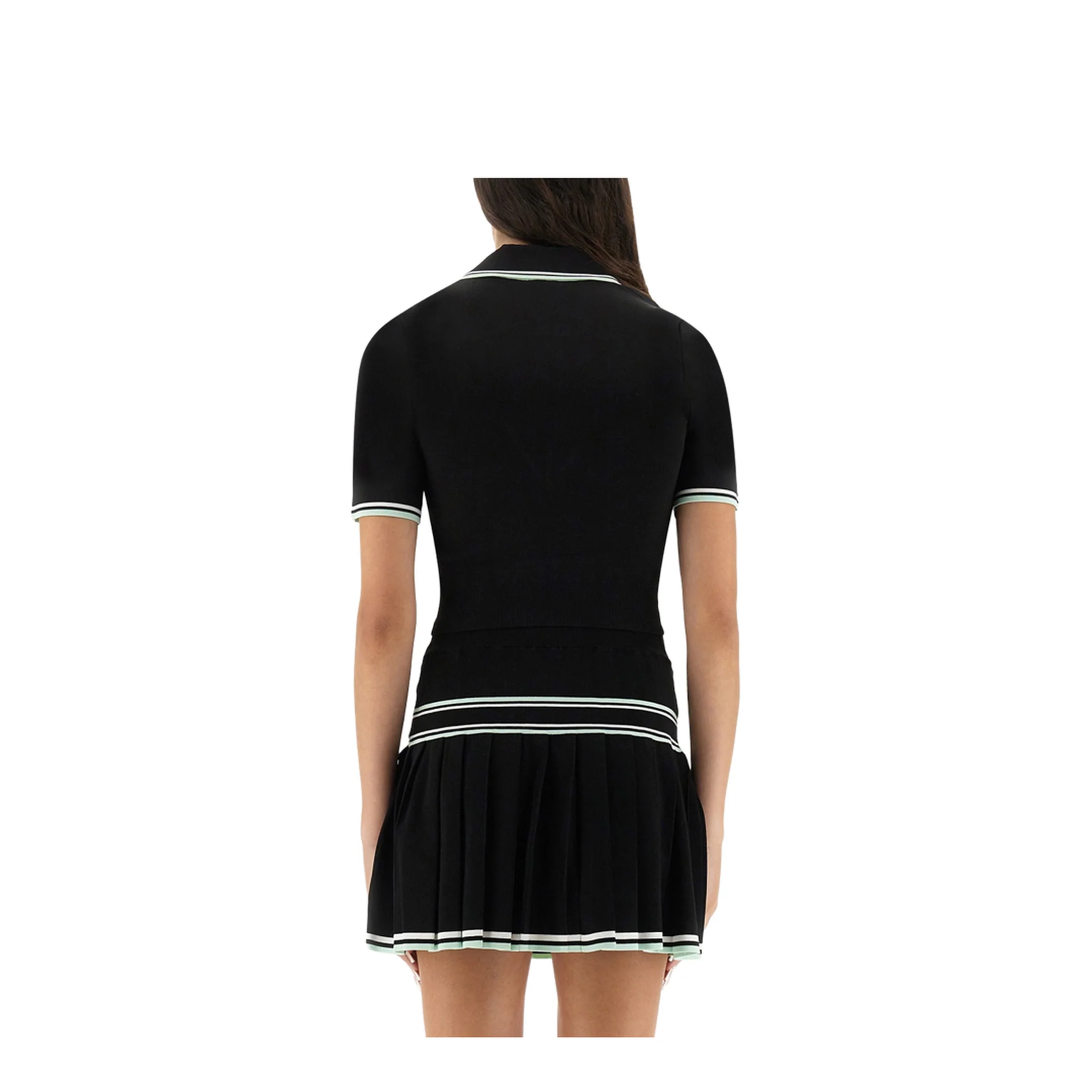 Viscose V-Neck Polo Shirt - Image 3