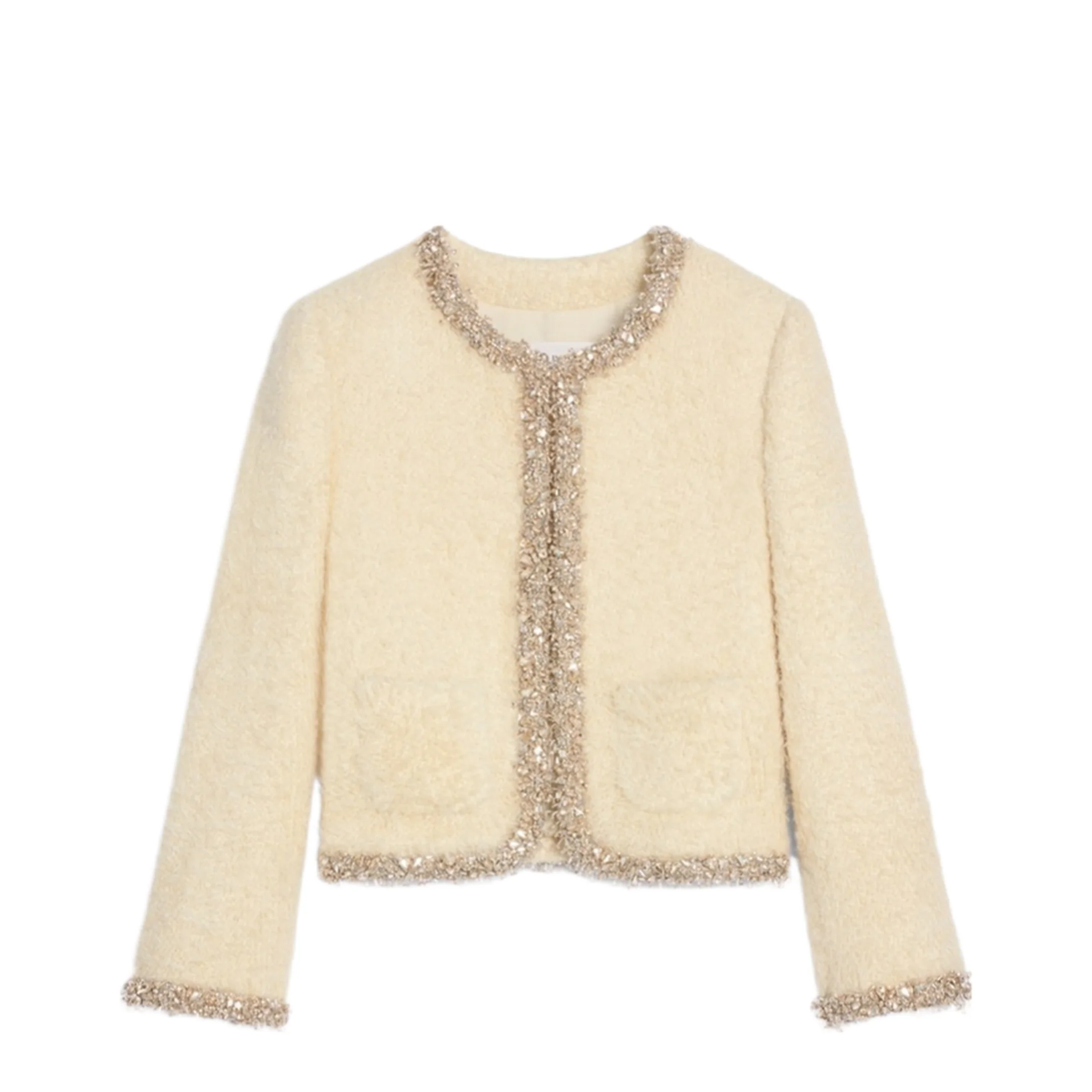 Embroidered Silk Jacket In Multi
