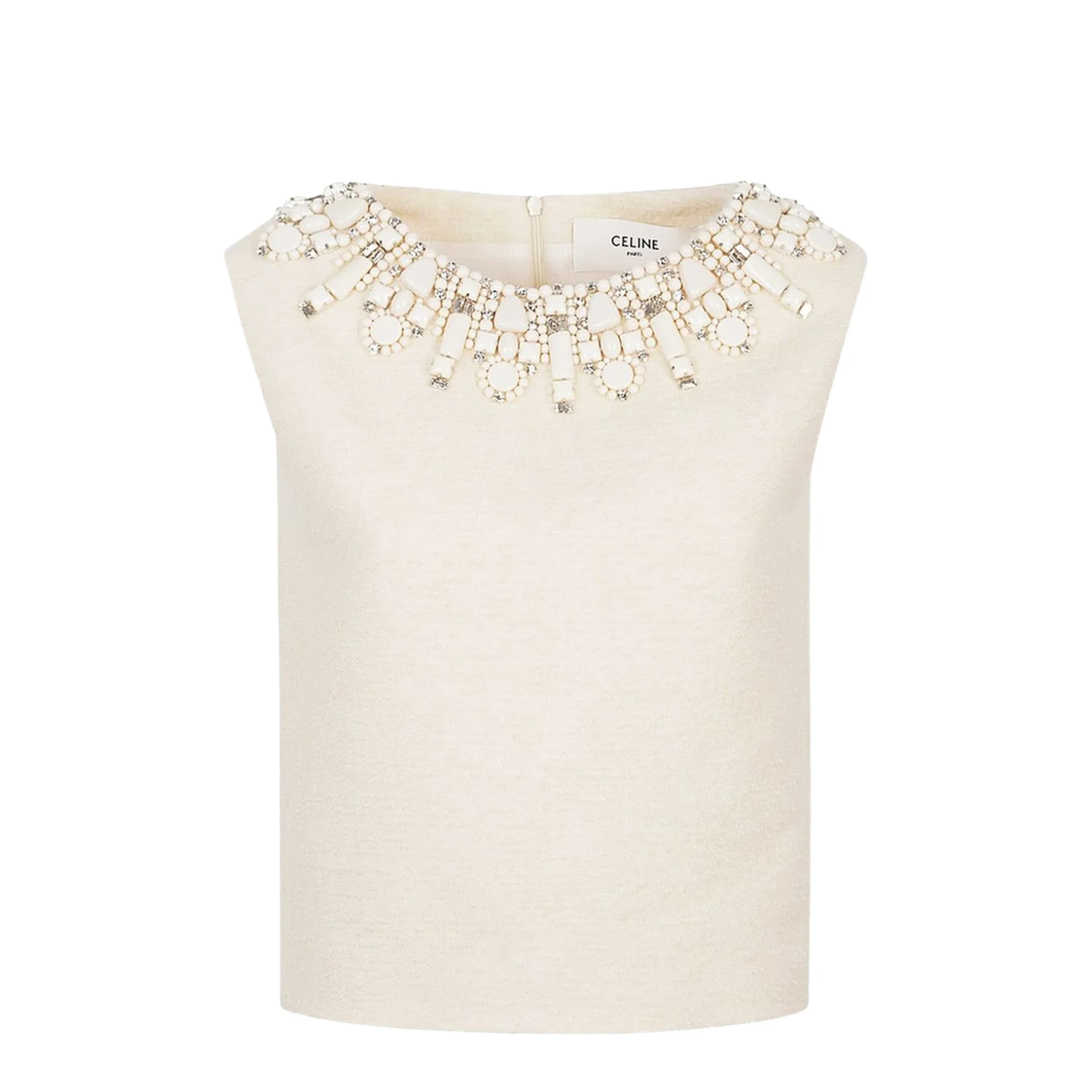 Embroidered Top in Bouclette Natté - Image 3