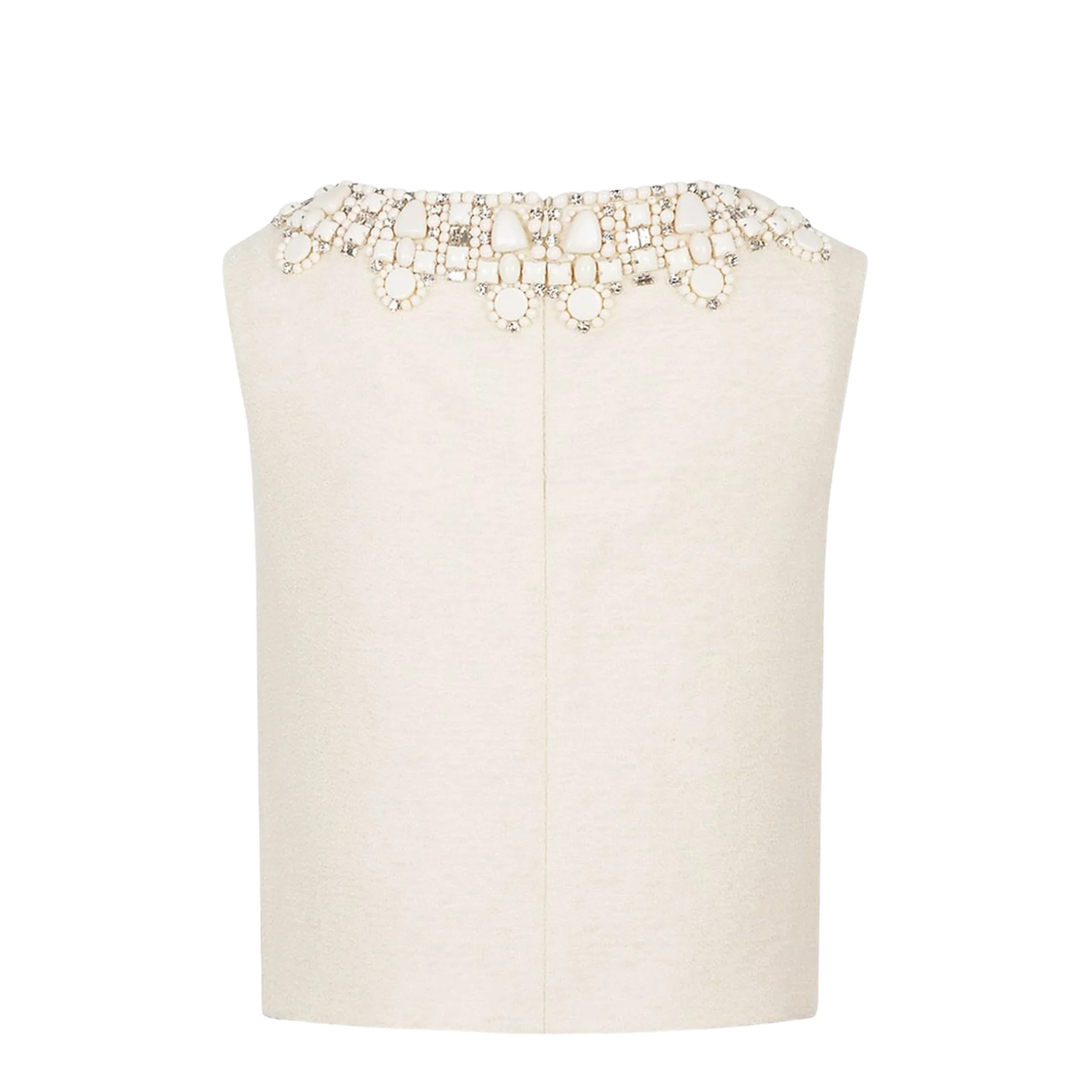 Embroidered Top in Bouclette Natté - Image 4
