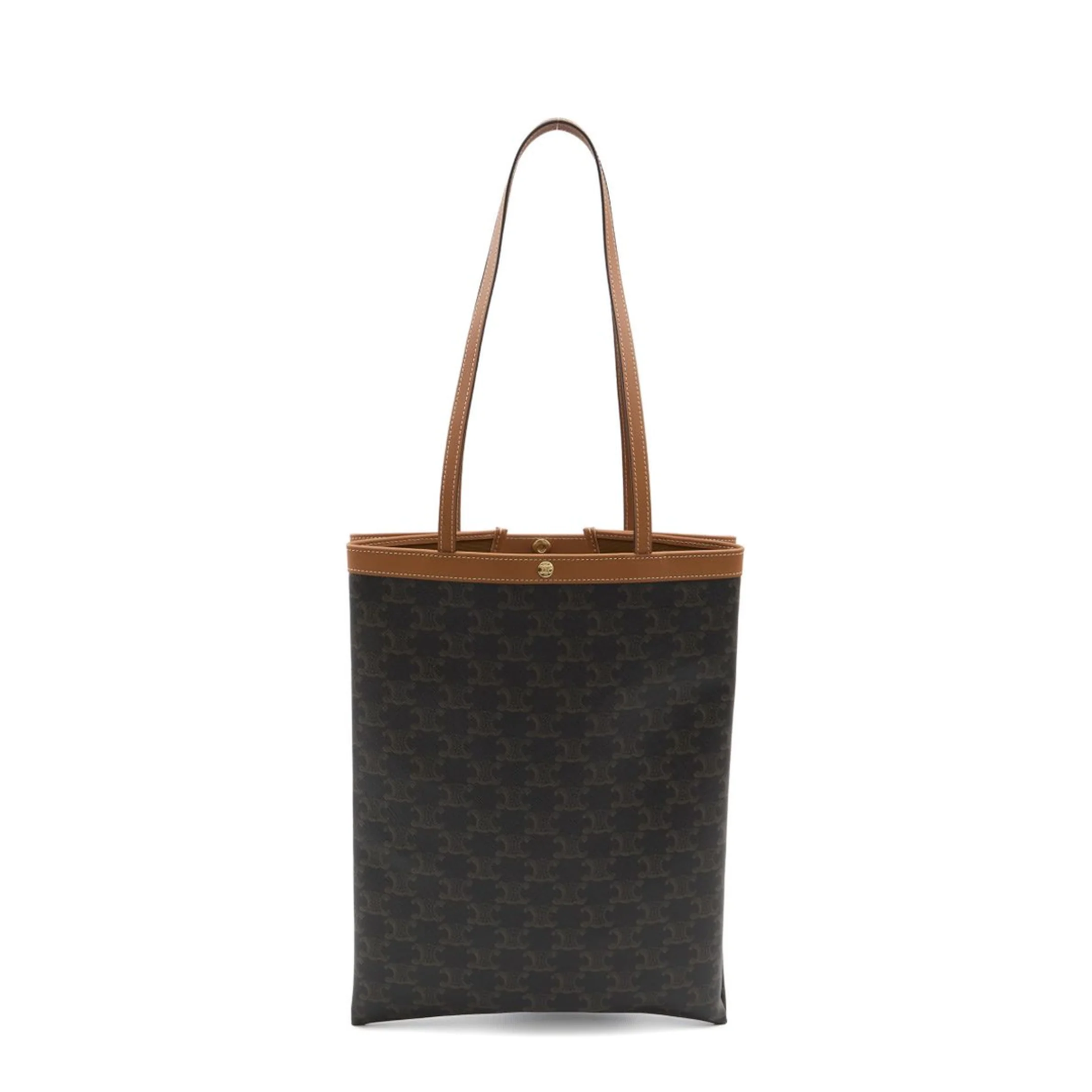 Medium Calfskin Flat Shopper - Brown - Image 2