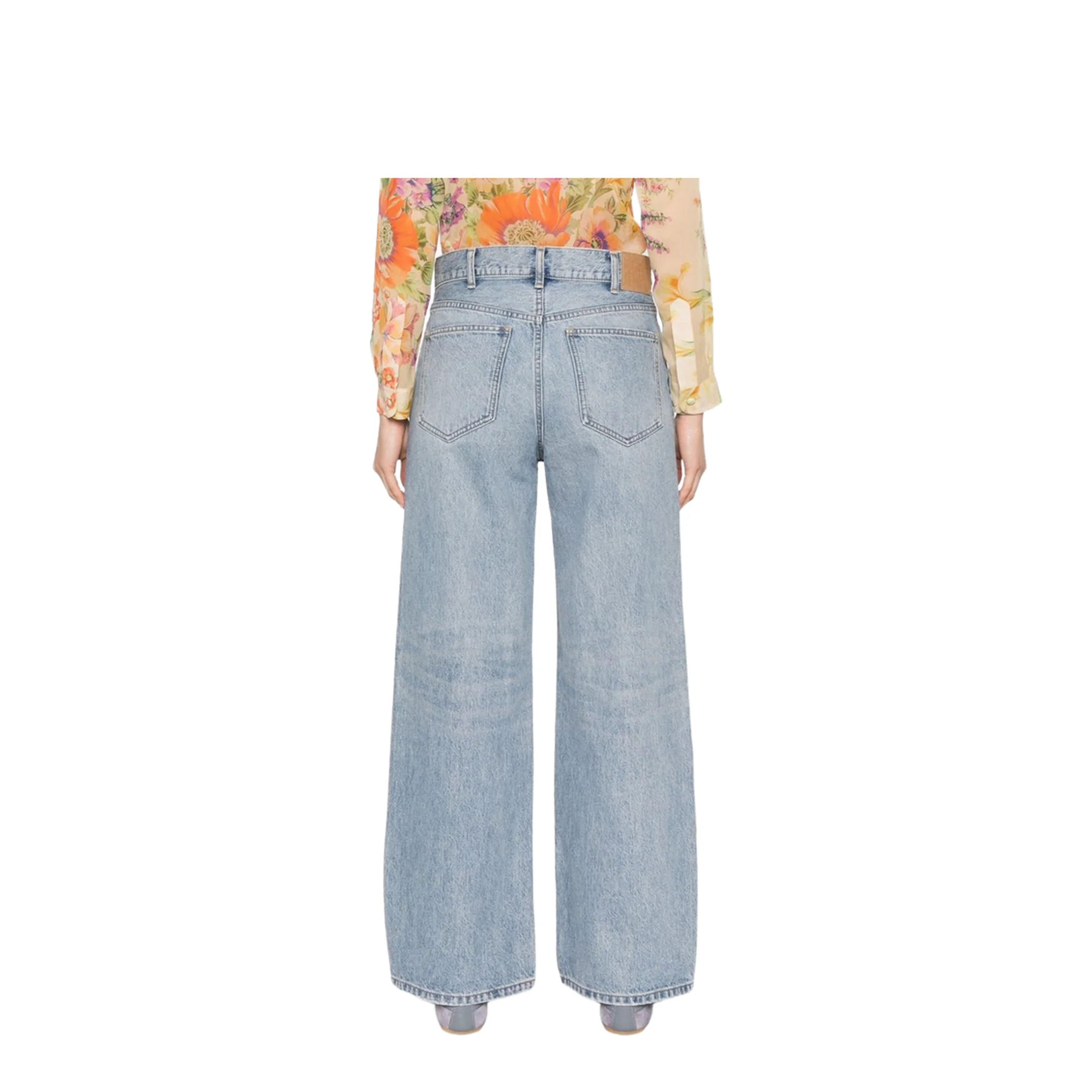 Jolene Jeans in Golden Blue Wash Denim - Image 4