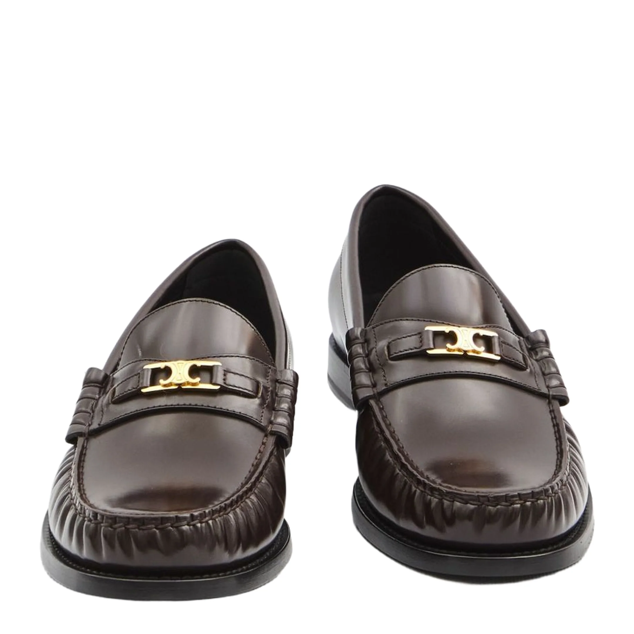 Luco Loafer in Polished Bullskin - Dark Brown - Image 5