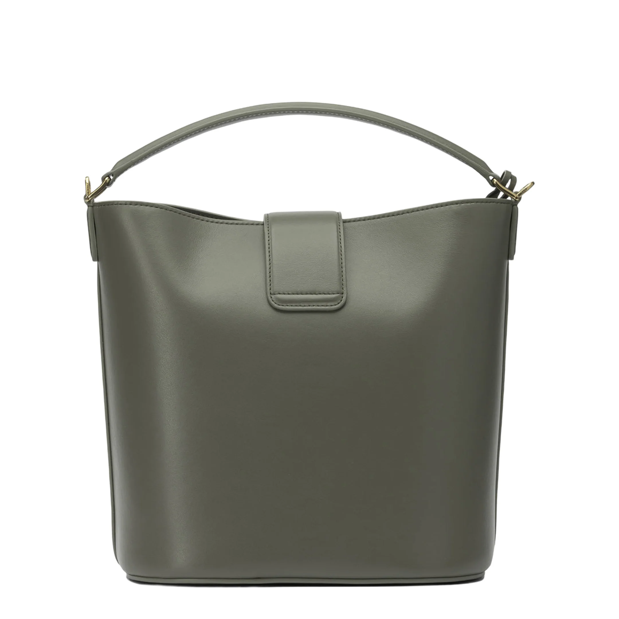 Louise Medium Calfskin Bucket Bag - Golden Khaki - Image 3