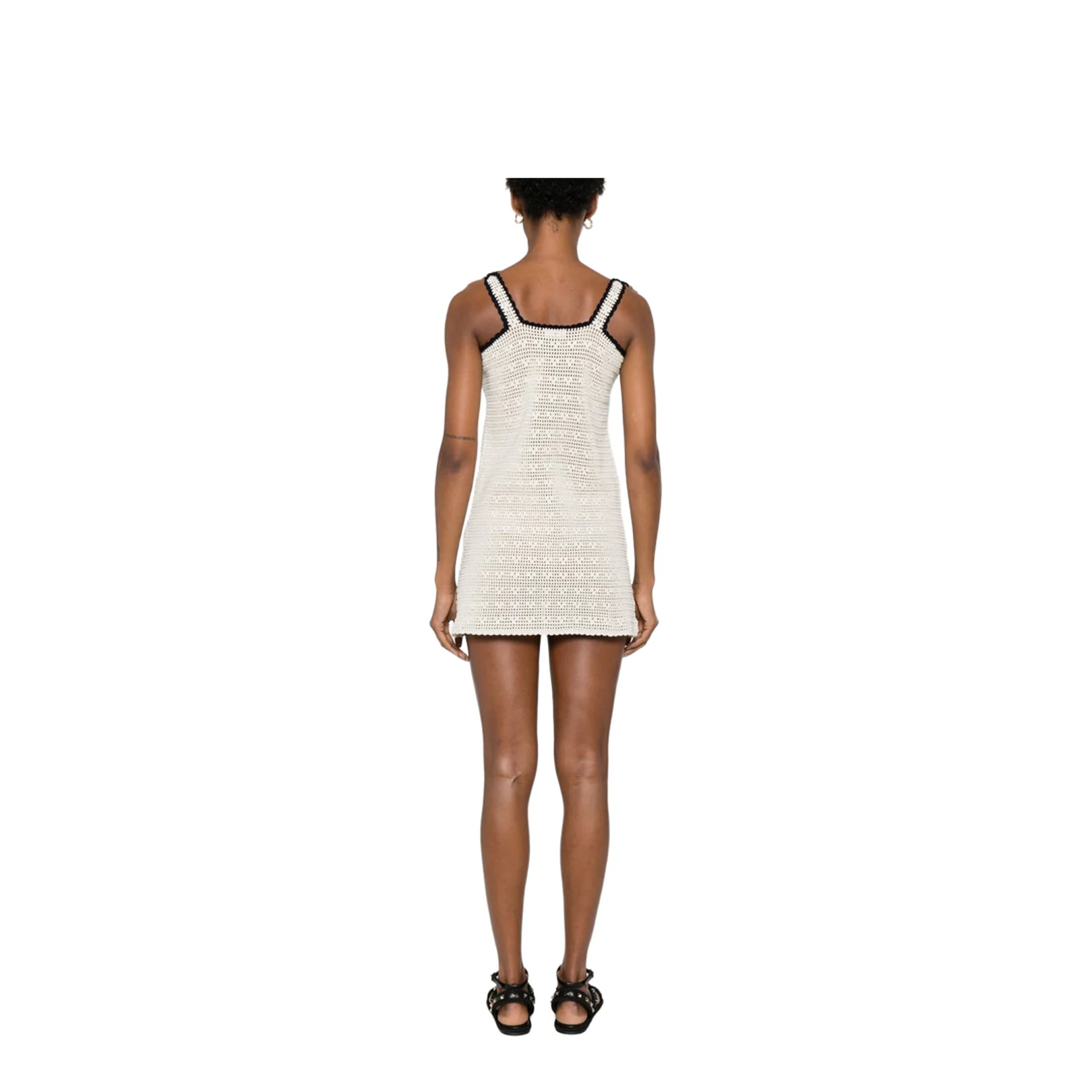Triomphe Crop Top in Crochetted Cotton - Image 4