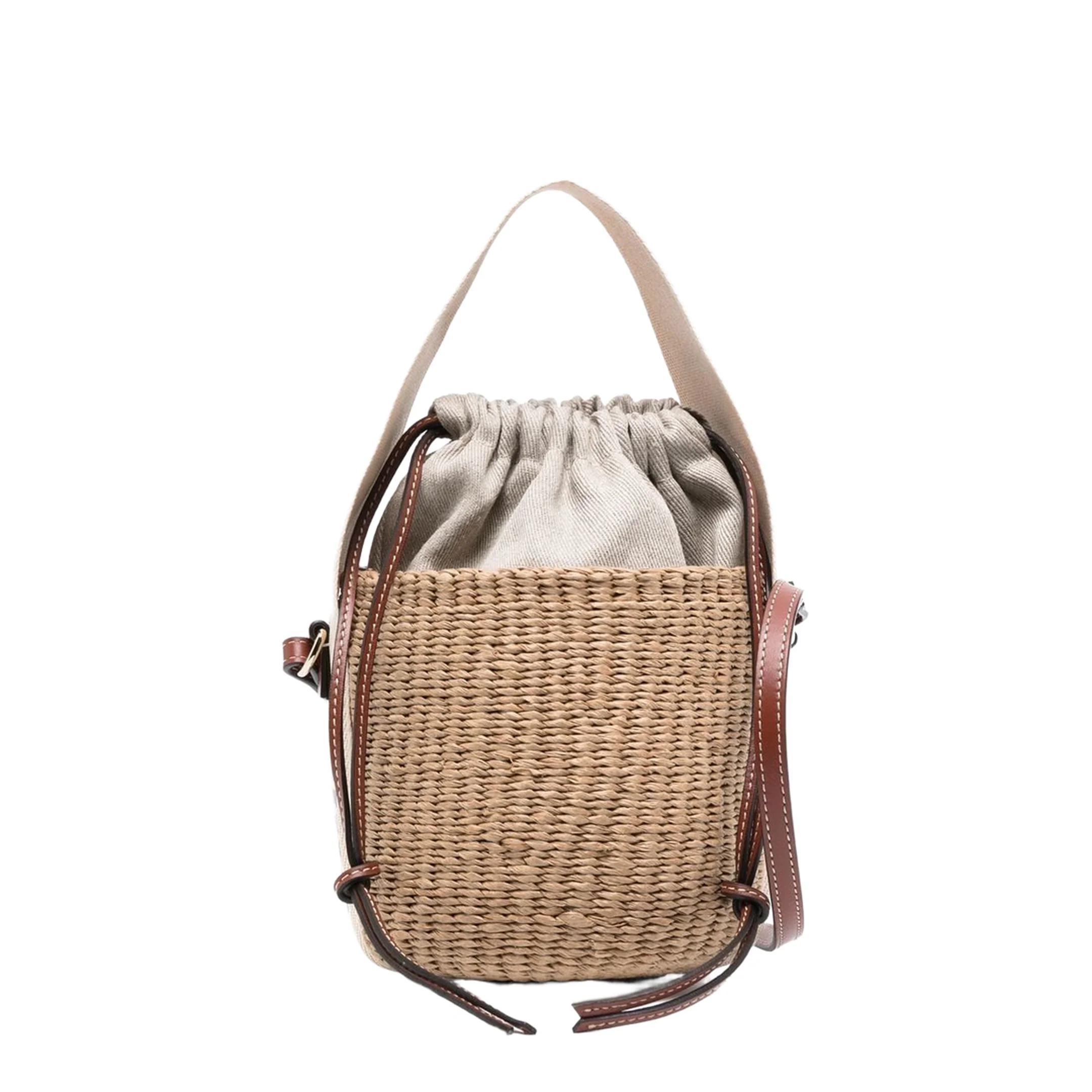 Small Woody Basket in Natural Fibers - Image 11