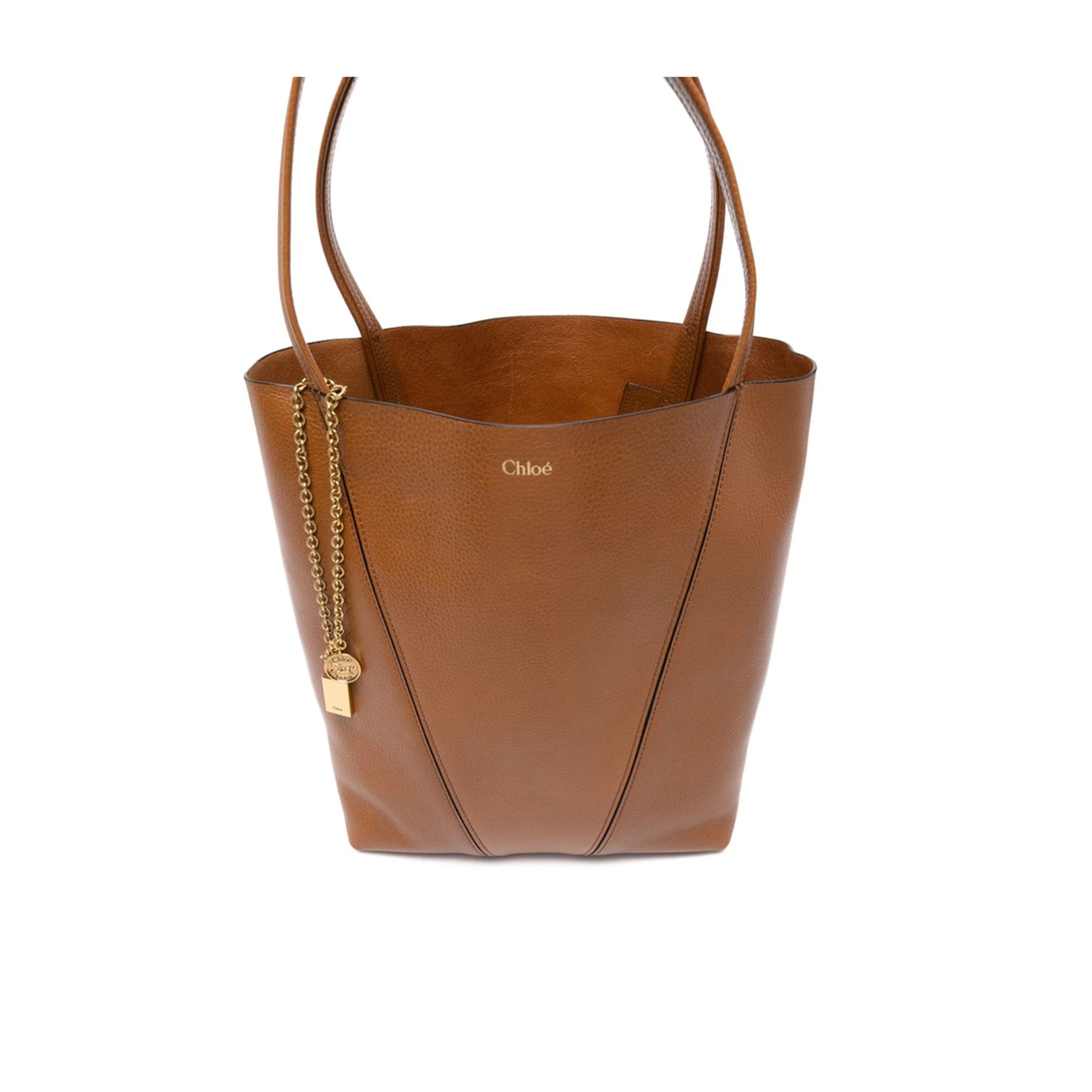 Spin Tote Bag in Grained Leather - Image 2