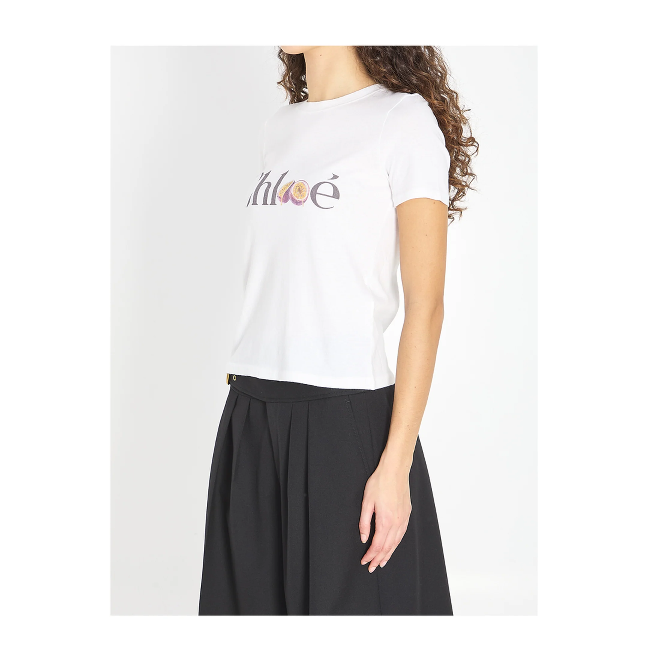 Baby Fit Logo T-Shirt in Cotton Jersey White - Image 2