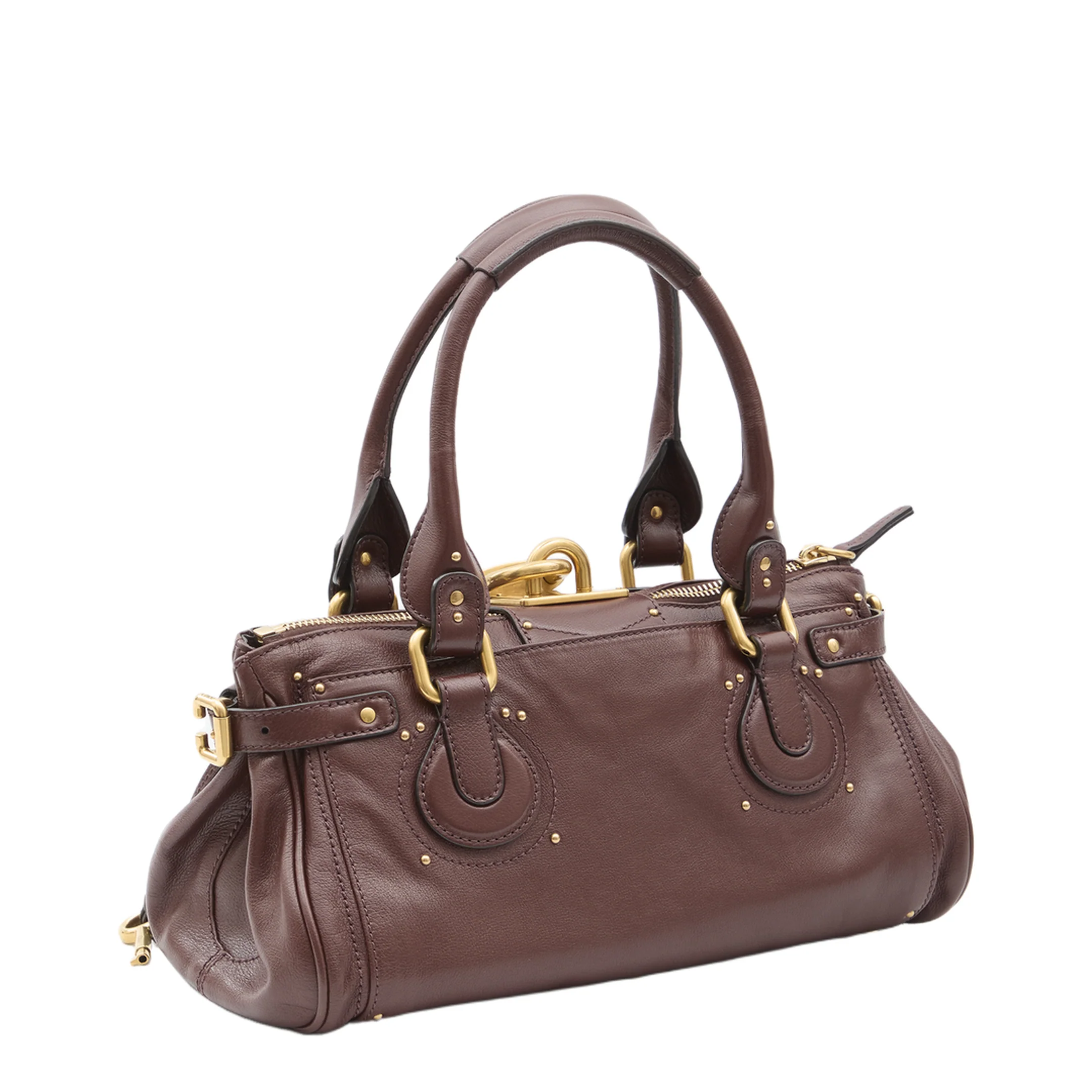 Paddington Bag in Garnet Leather - Image 2