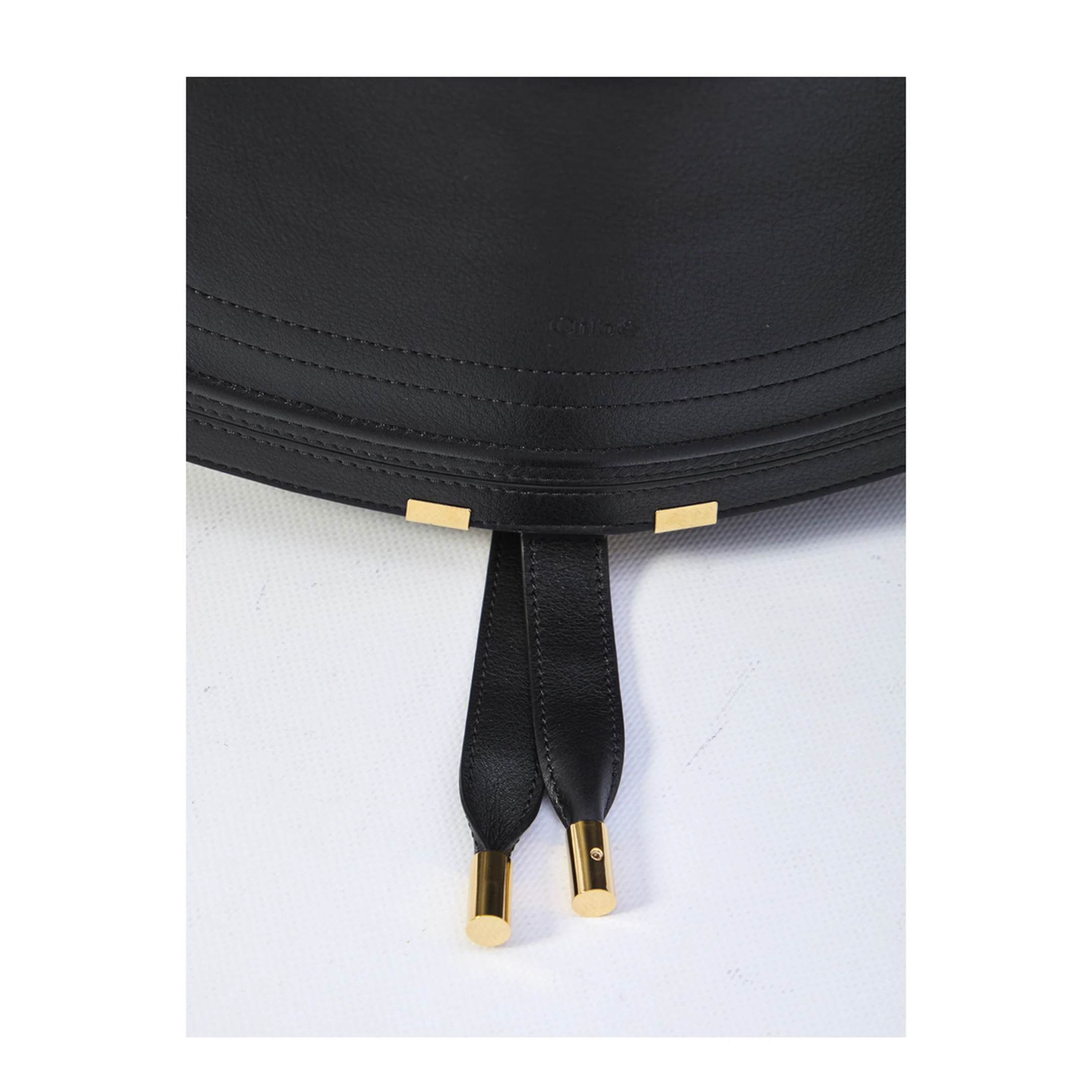 Shoulder Bag in Soft Leather Black - Image 4