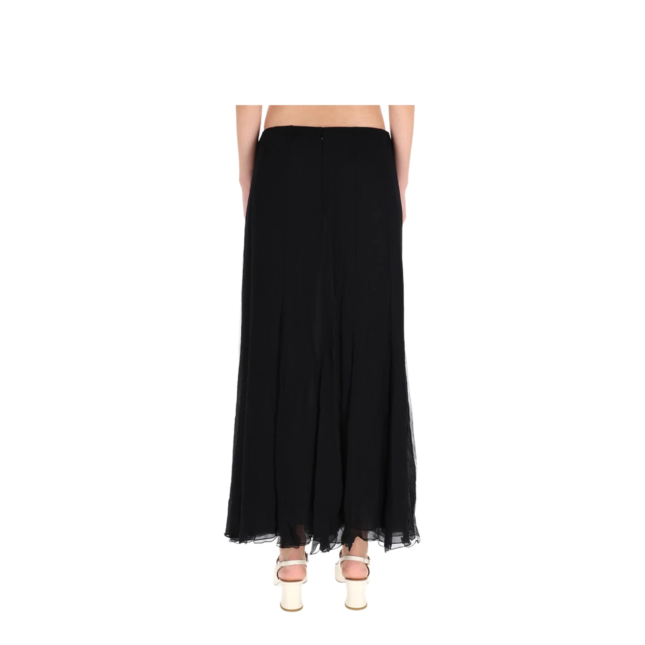 Silk Muslin Maxi Skirt - Image 4