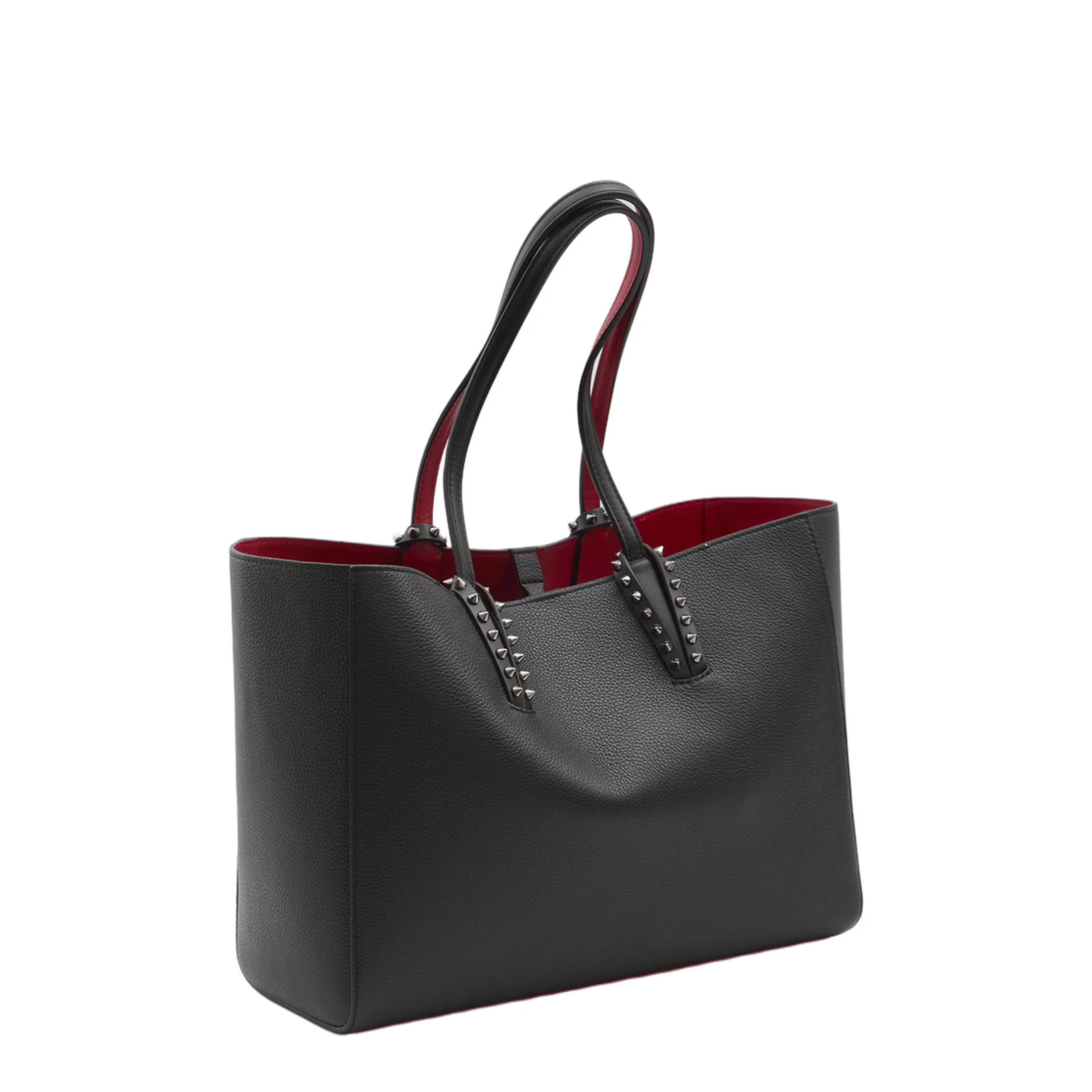 Tote Bag in Black Grained Calfskin Leather - Image 2