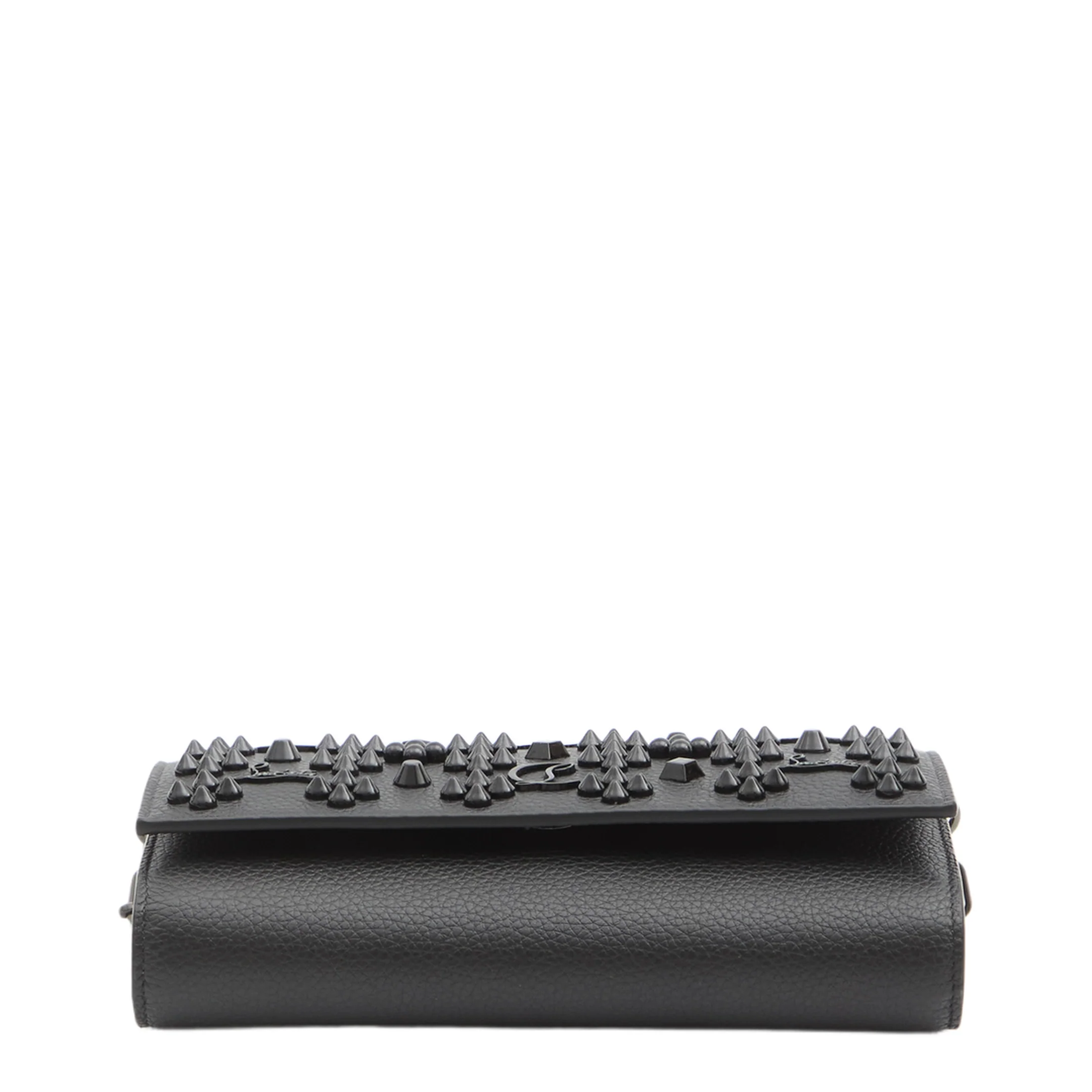 Paloma Leather Clutch Bag - Black - Image 3