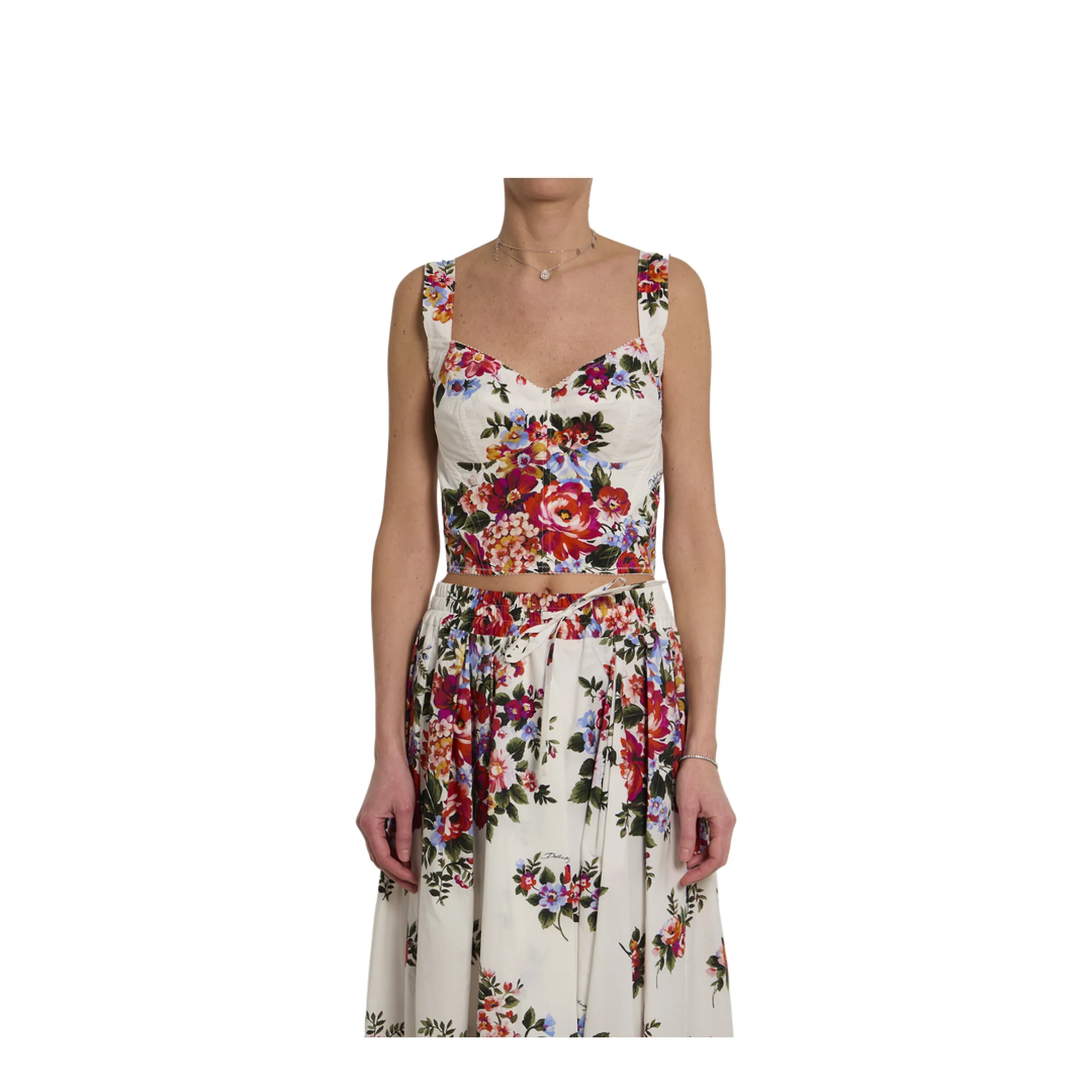 Bustier Top with Floral Print