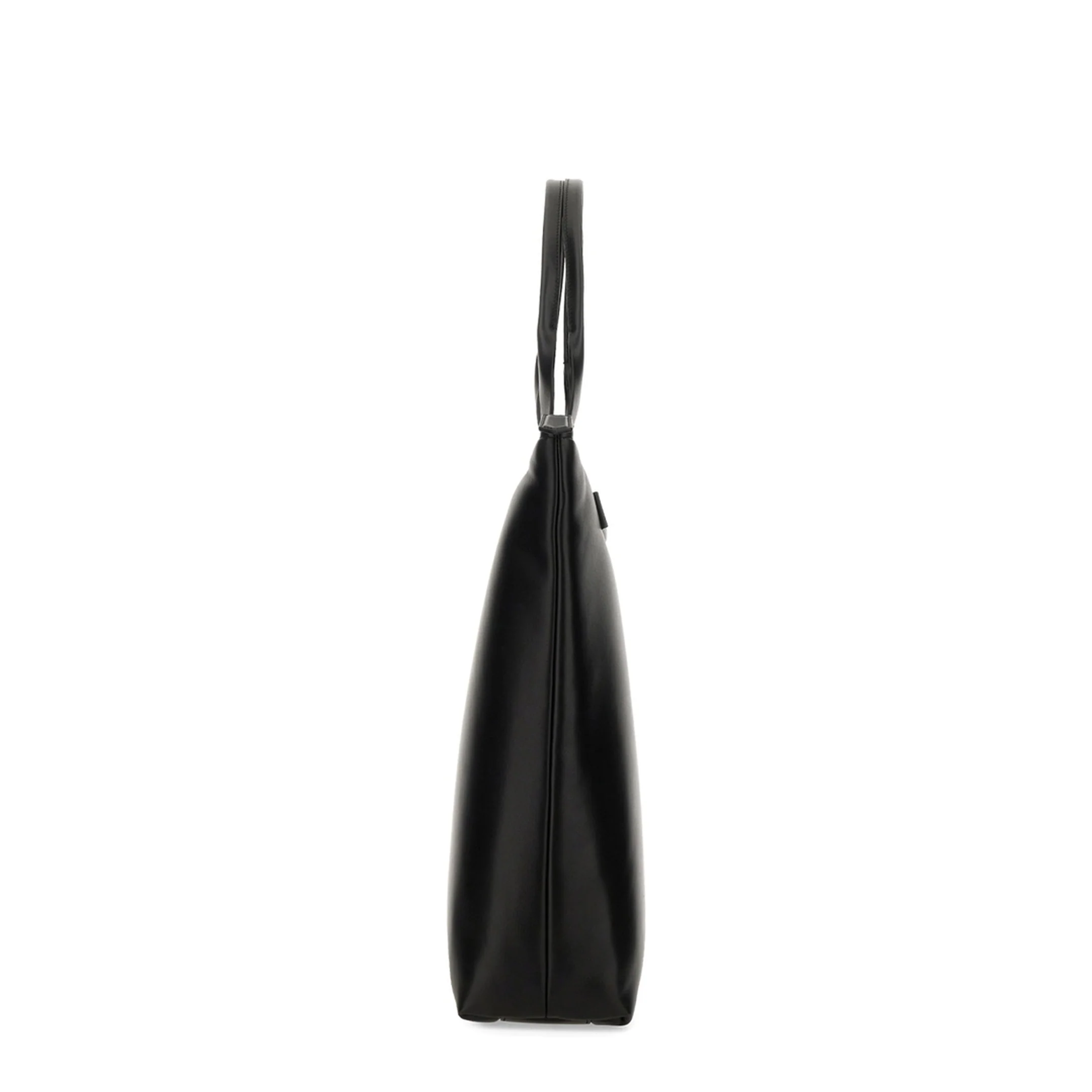 Calfskin Nappa Leather Shopper in Black - Image 3