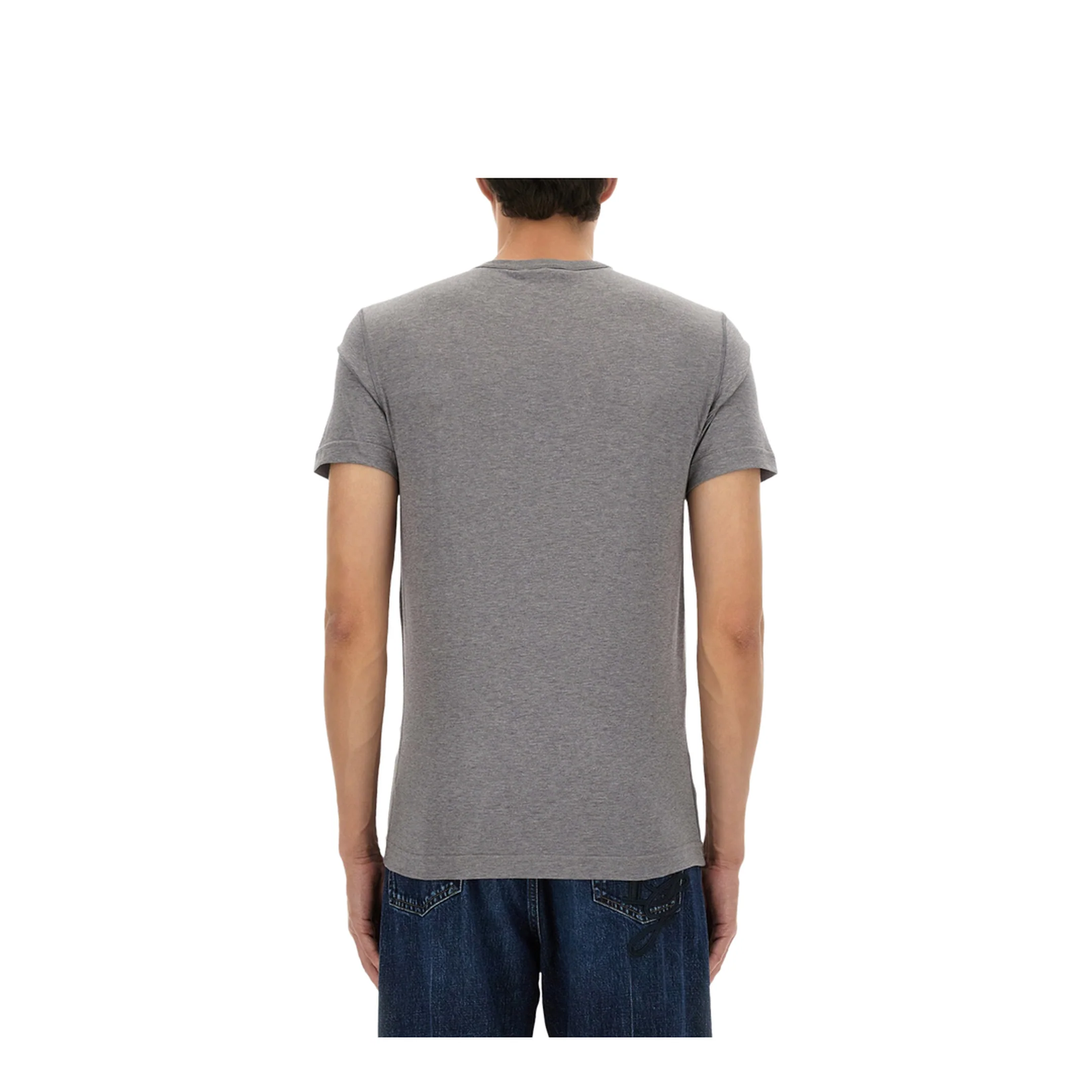 Cotton T-Shirt with Logo Plaque - Image 3