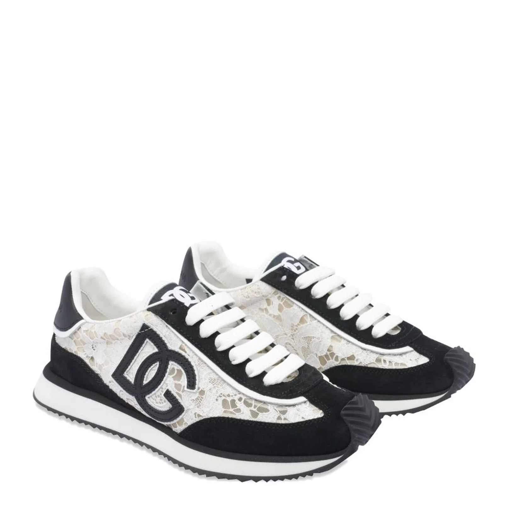 Cushion Sneakers in Calfskin and Fabric - Image 4
