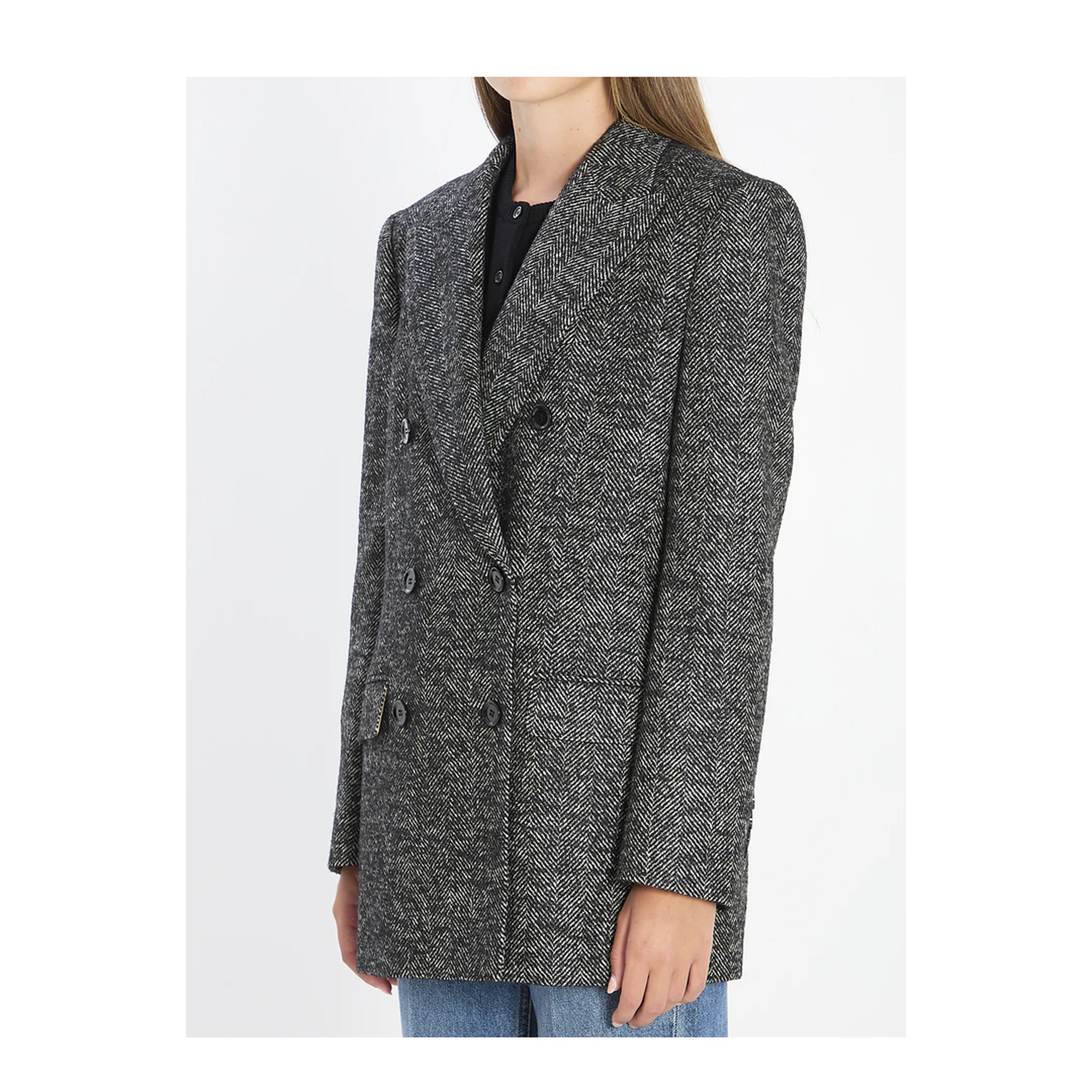 Double-breasted chevron jacket - Image 2