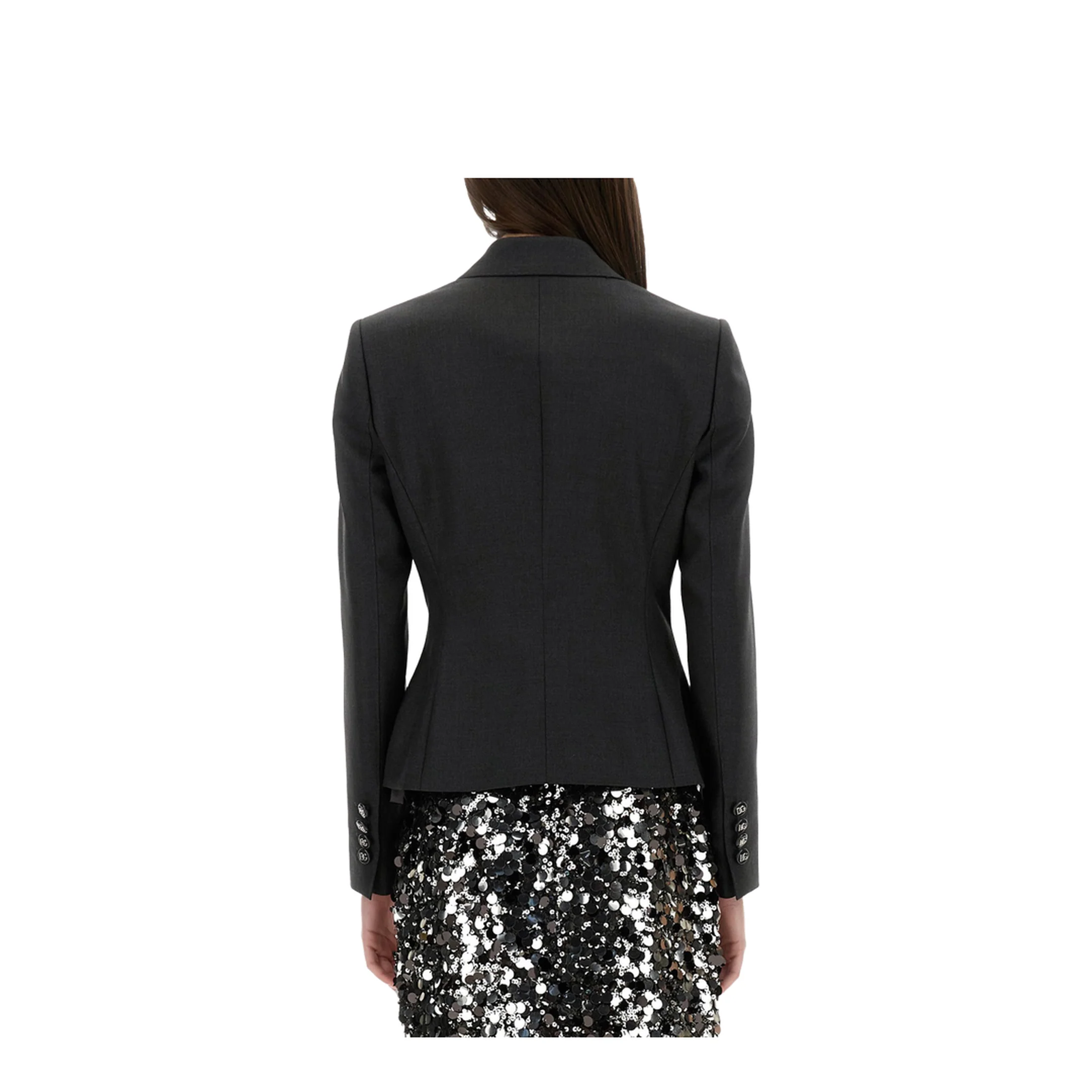 Double-Breasted Jacket with Logo Buttons - Image 3