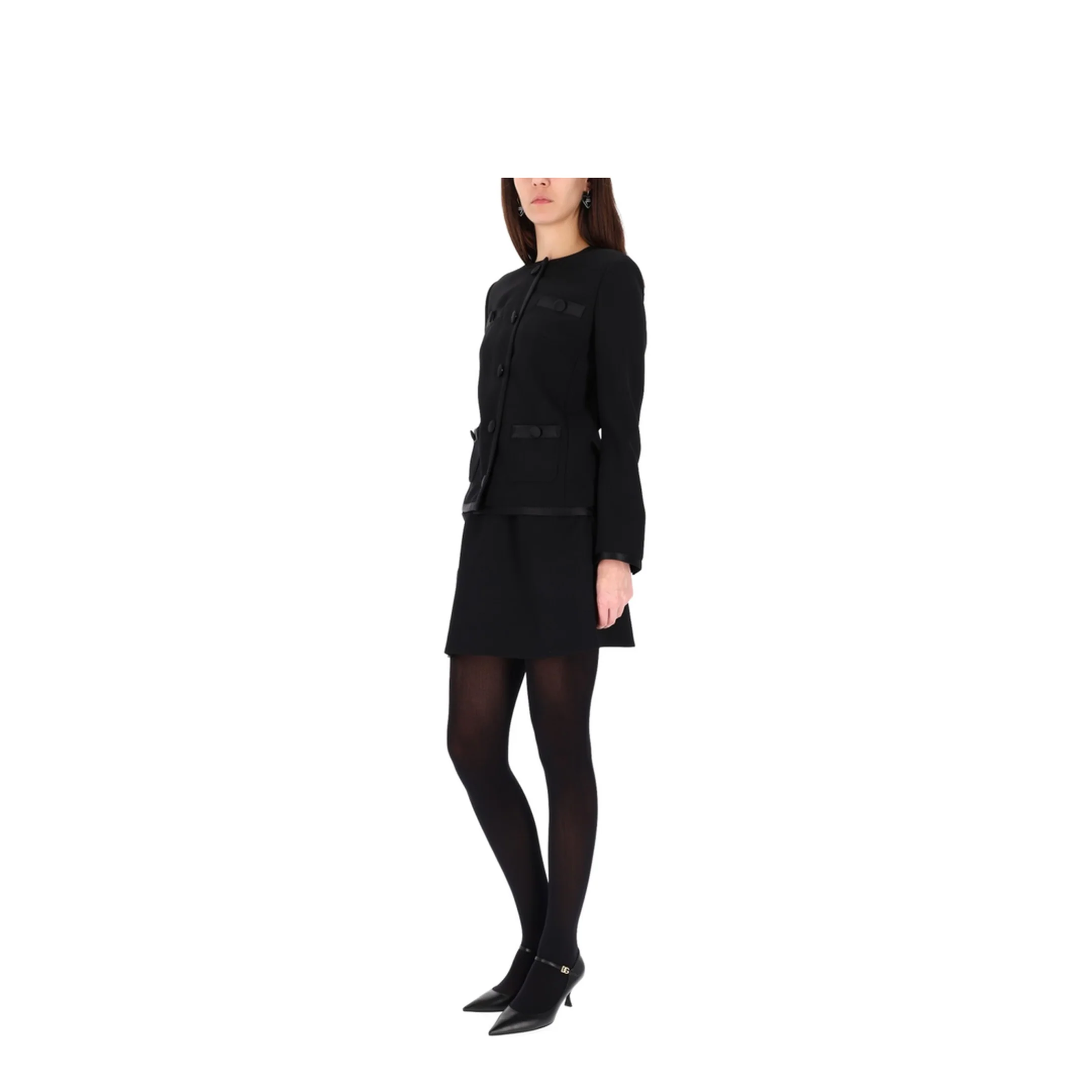 Double Crepe Basque Skirt - Image 2