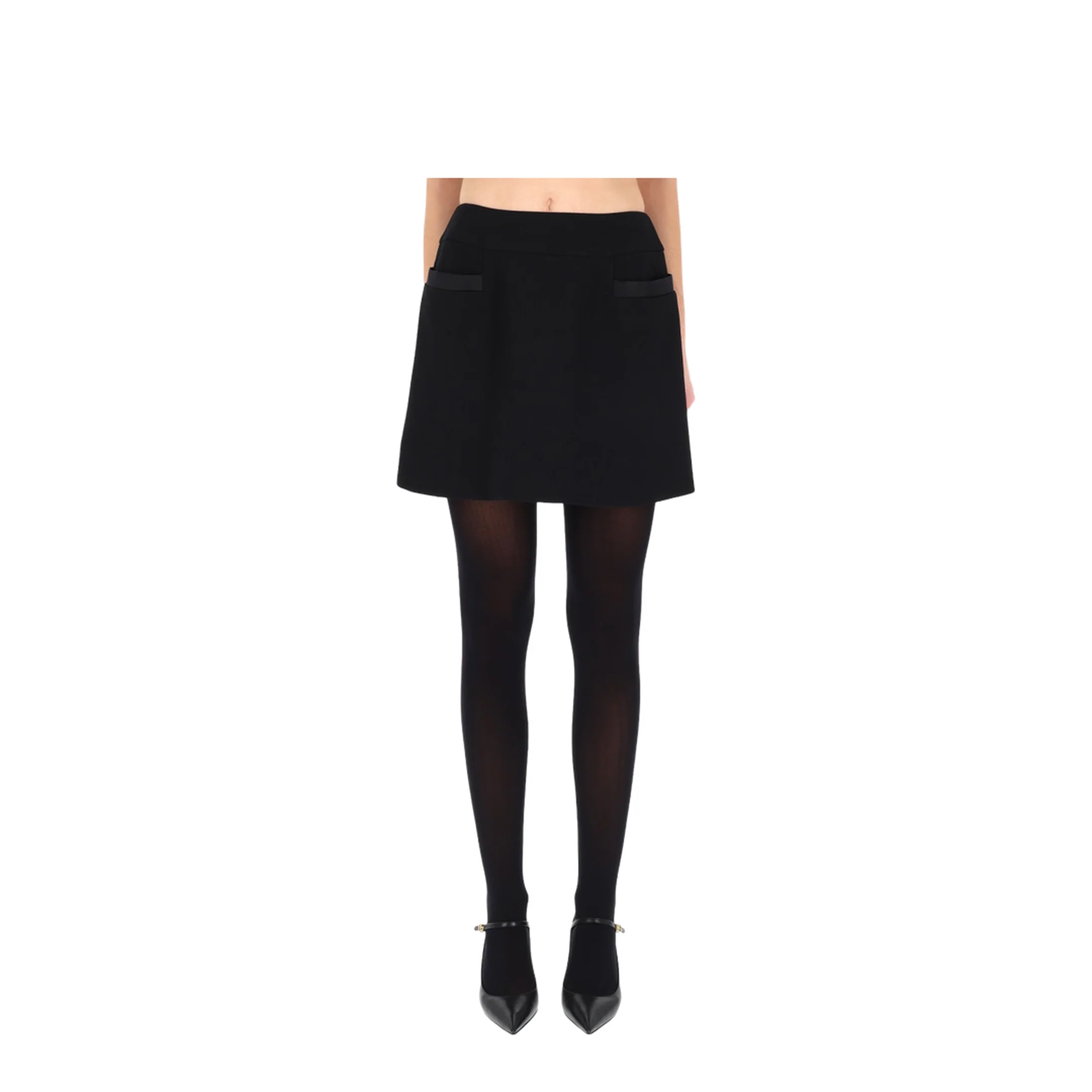 Double Crepe Basque Skirt - Image 5