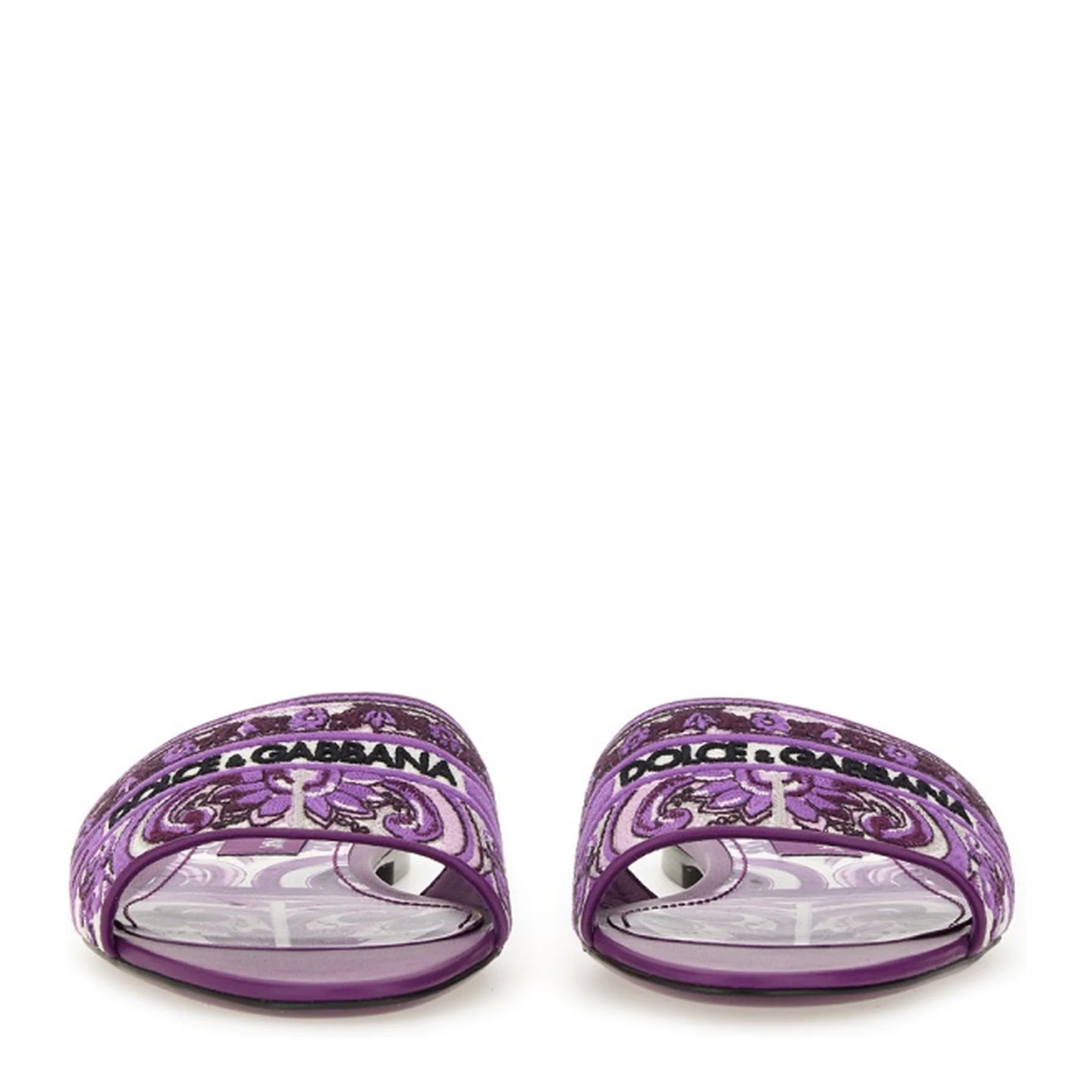 Embroidered Slides in Multicolor - Image 4