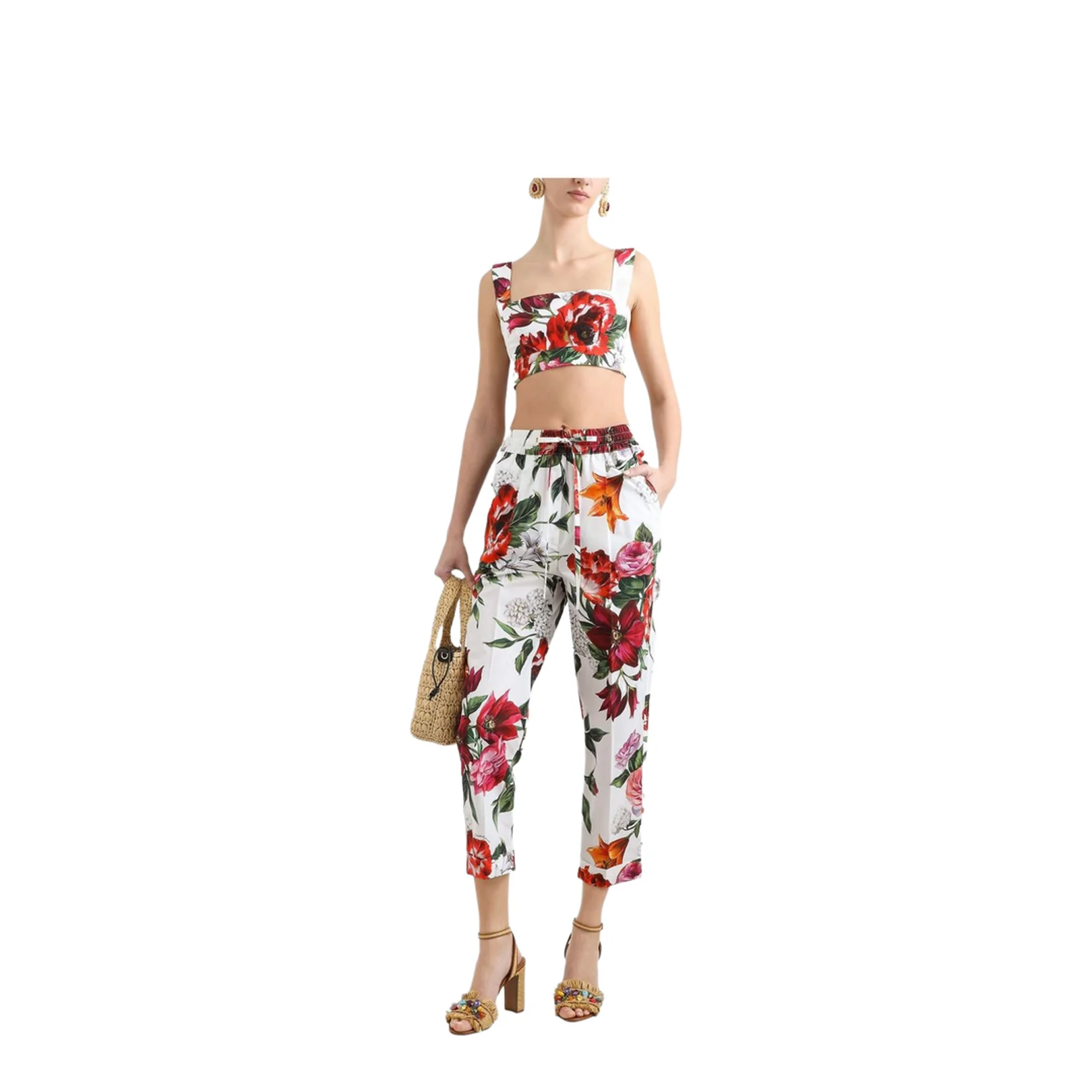 Flower-print Poplin Top - Image 2