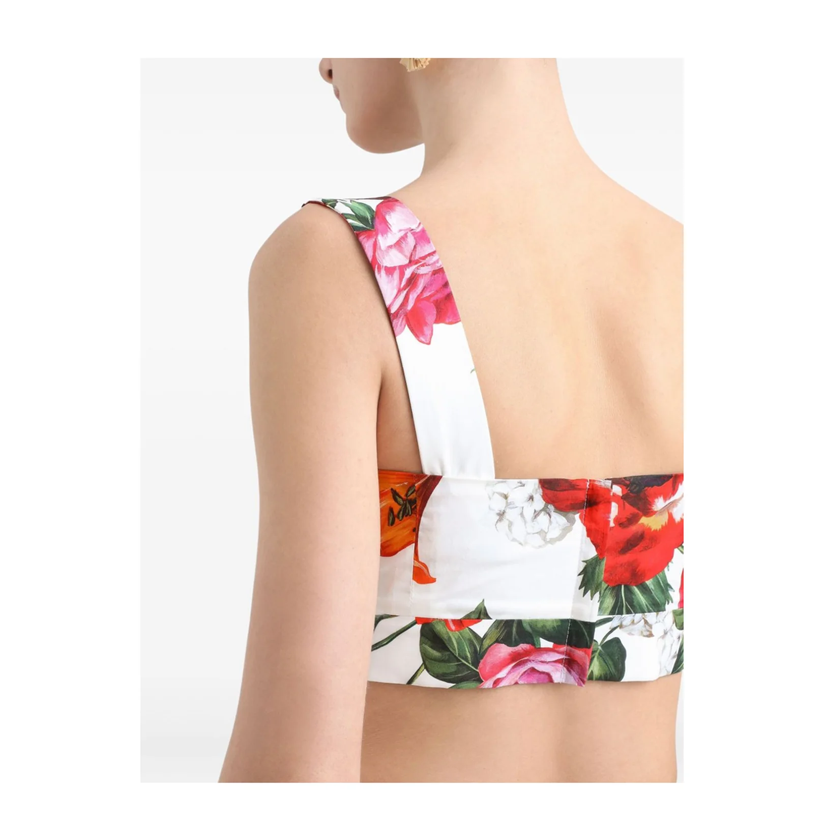 Flower-print Poplin Top - Image 3